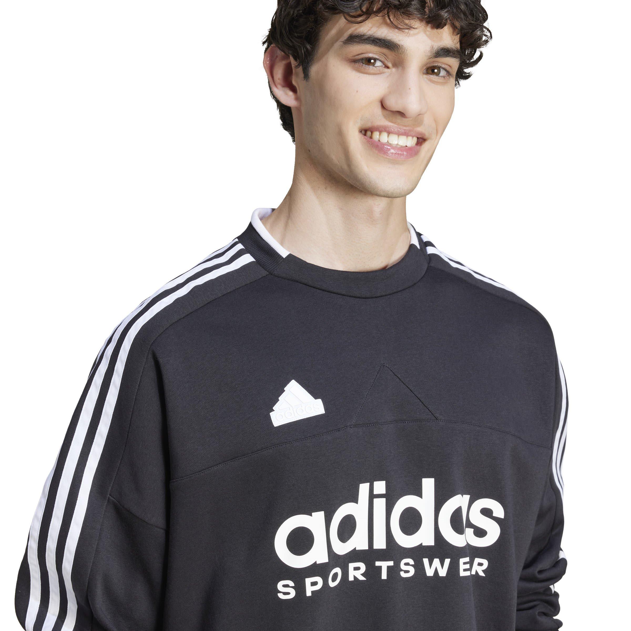 Sort/Hvid - adidas - House of Tiro Fleece Sweatshirt Mens - 5