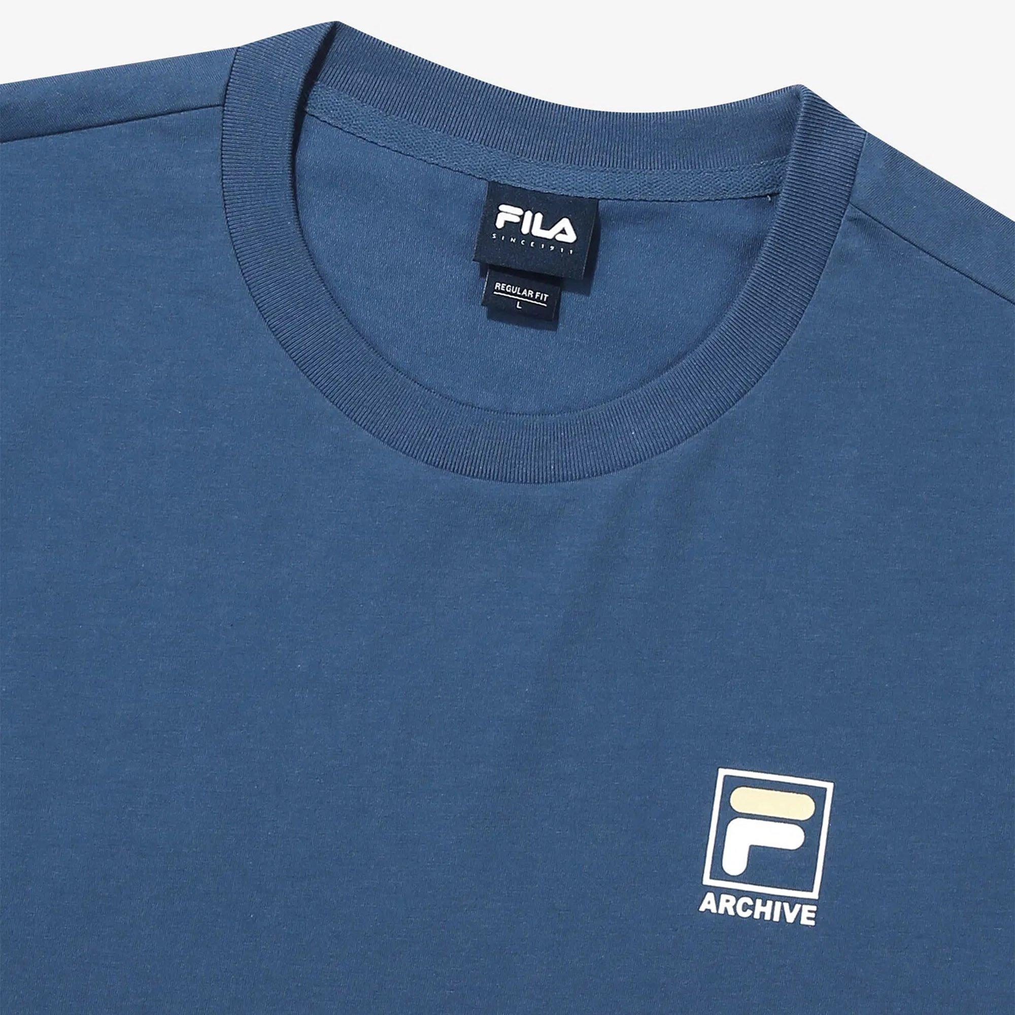 Indigo Blue - Fila - Heritage F Box Adults Oversized T Shirt - 3