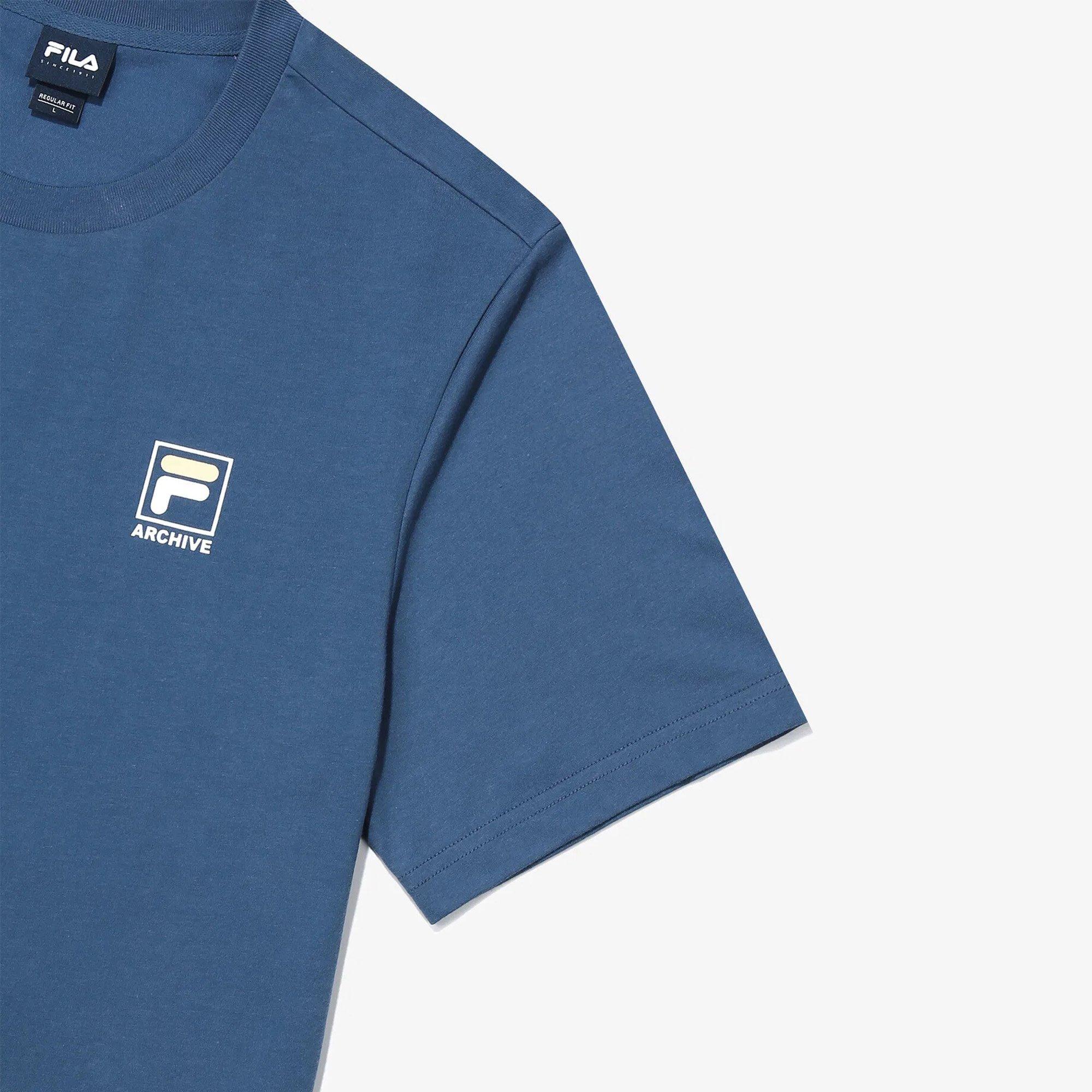 Indigo Blue - Fila - Heritage F Box Adults Oversized T Shirt - 4