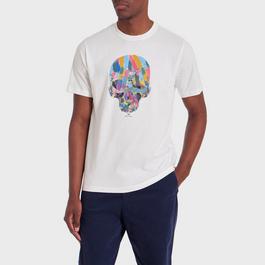 PS Paul Smith Multicolour Skull Print T Shirt