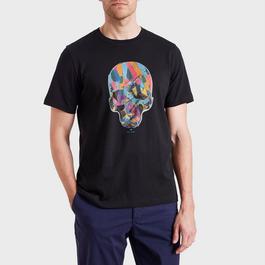 PS Paul Smith Multicolour Skull Print T Shirt