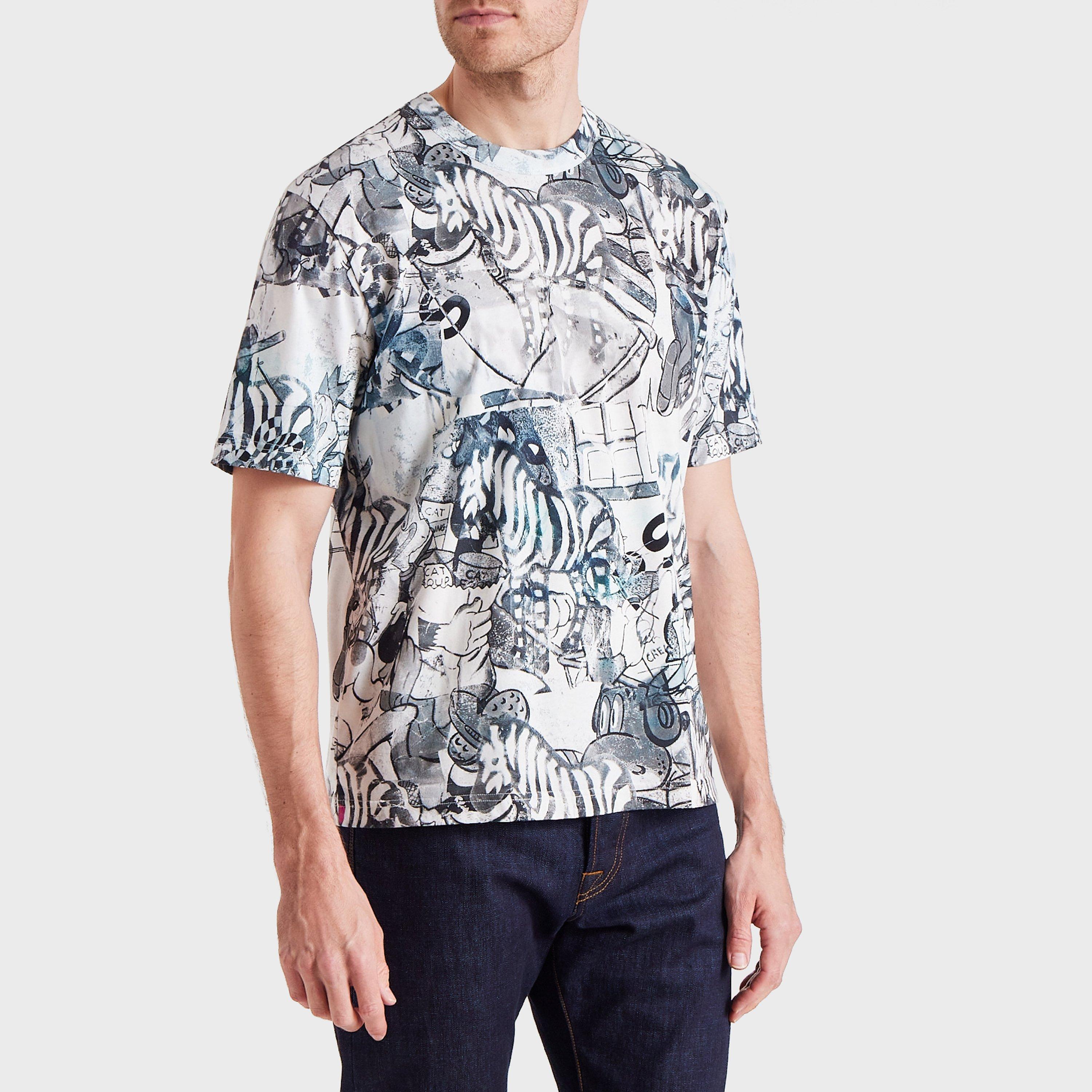 Grey 72 - PS Paul Smith - Men's Regular Fit Printed T-Shirt - 1