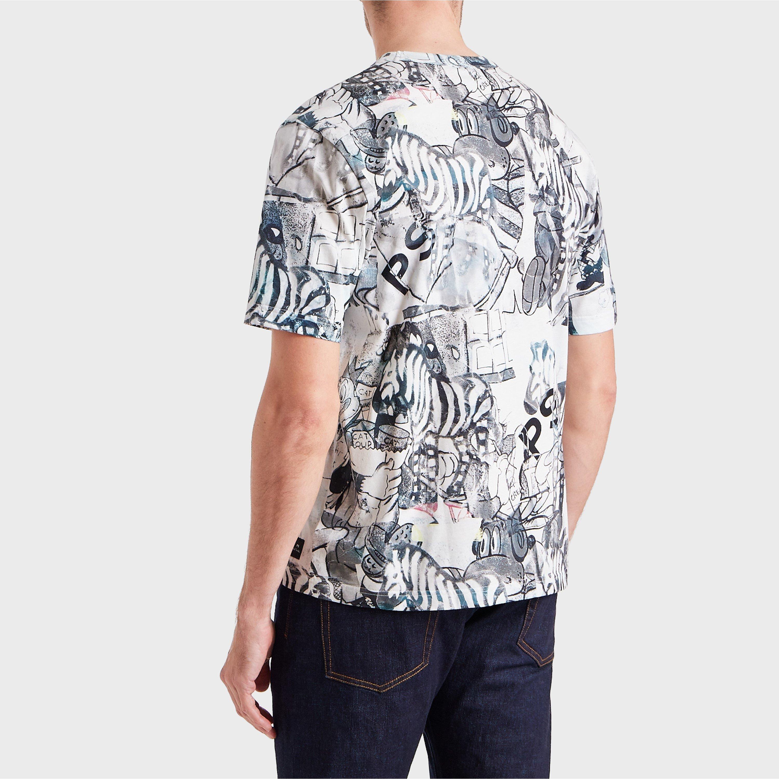 Grey 72 - PS Paul Smith - Men's Regular Fit Printed T-Shirt - 2