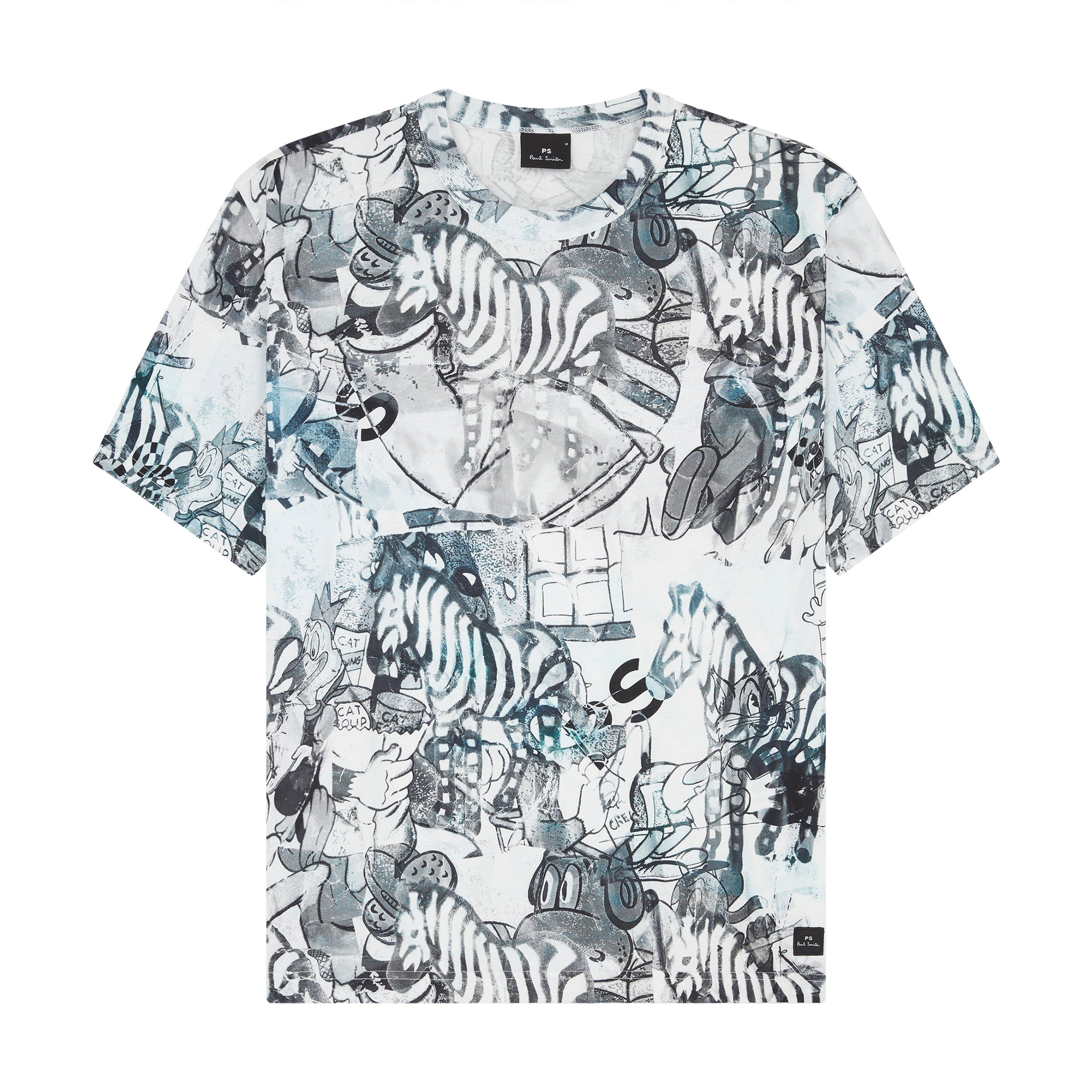 Grey 72 - PS Paul Smith - Men's Regular Fit Printed T-Shirt - 4