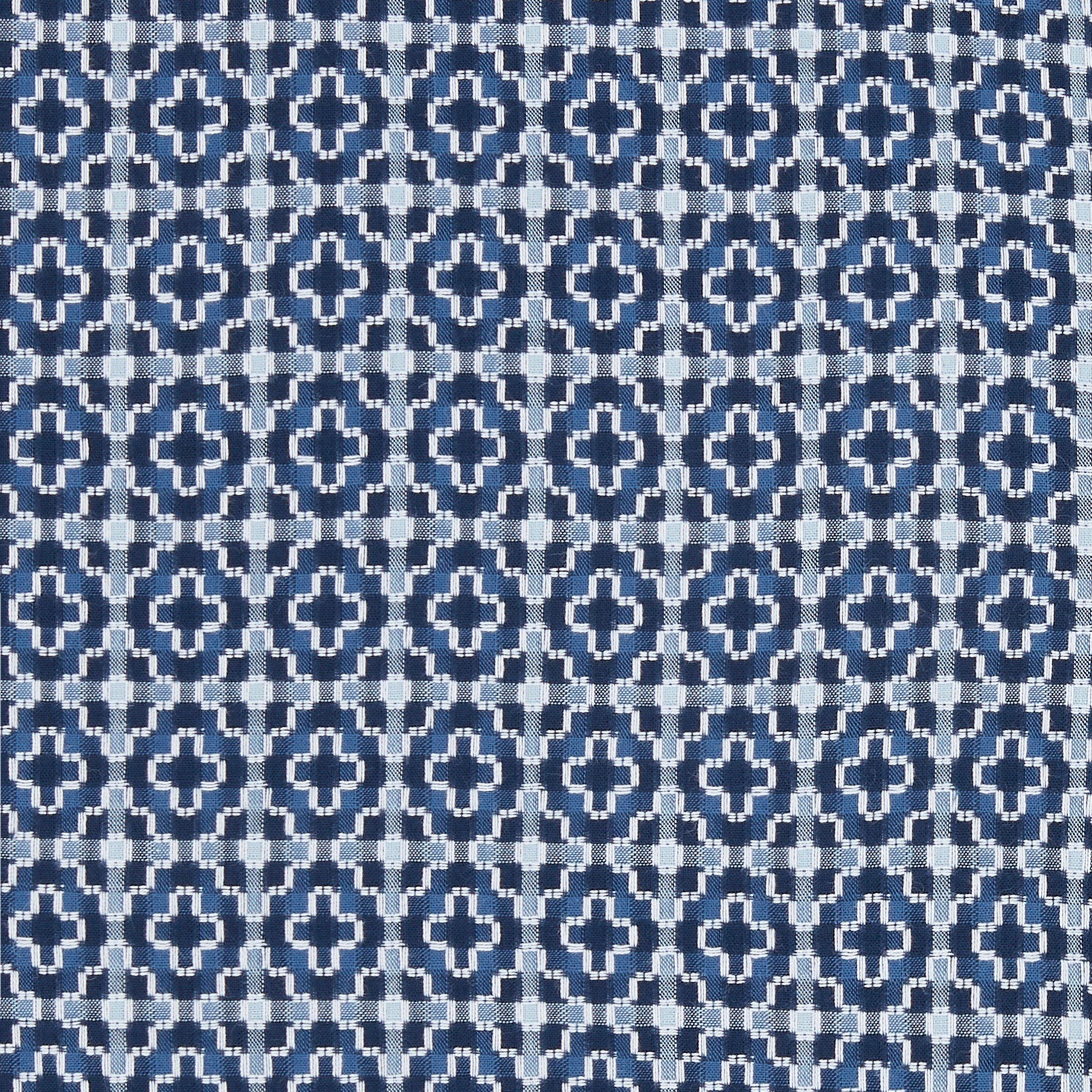 Blue 43 - PS Paul Smith - Men's Geometric Short-Sleeve Patterned Shirt - 5