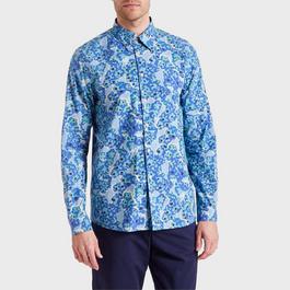 PS Paul Smith Flower Long Sleeve Shirt
