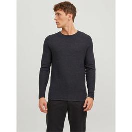 Jack and Jones Textured Crew Jumper Mens