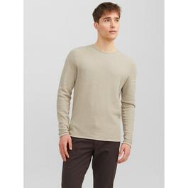 Jack and Jones Textured Crew Jumper Mens