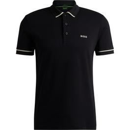 Boss Interlock-Cotton Slim-Fit Polo Shirt With Contrast Trim Men's