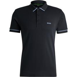 Boss Interlock-Cotton Slim-Fit Polo Shirt With Contrast Trim Men's