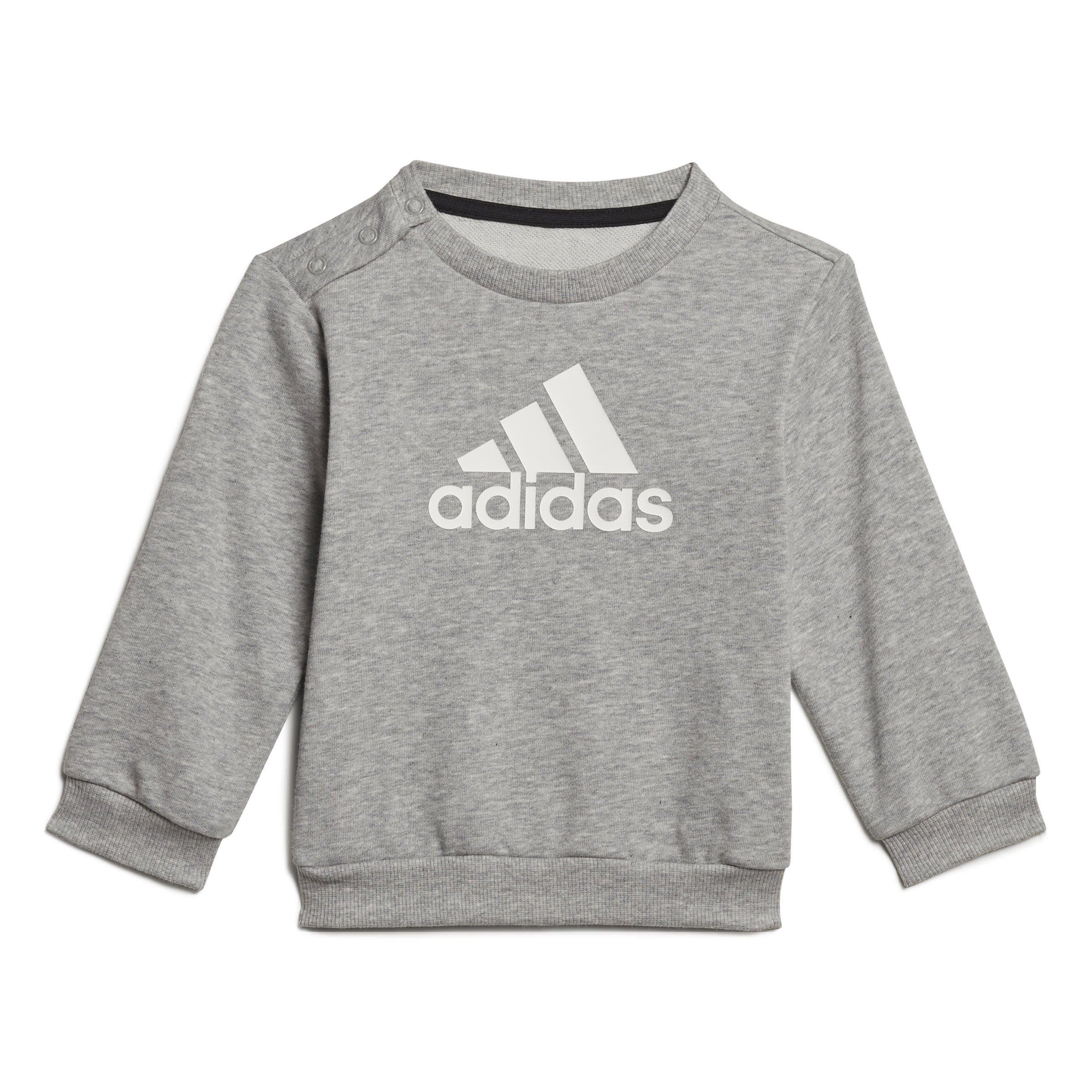 Gris/Blanc - adidas - Infants BOS Jog French Terry Set - 2