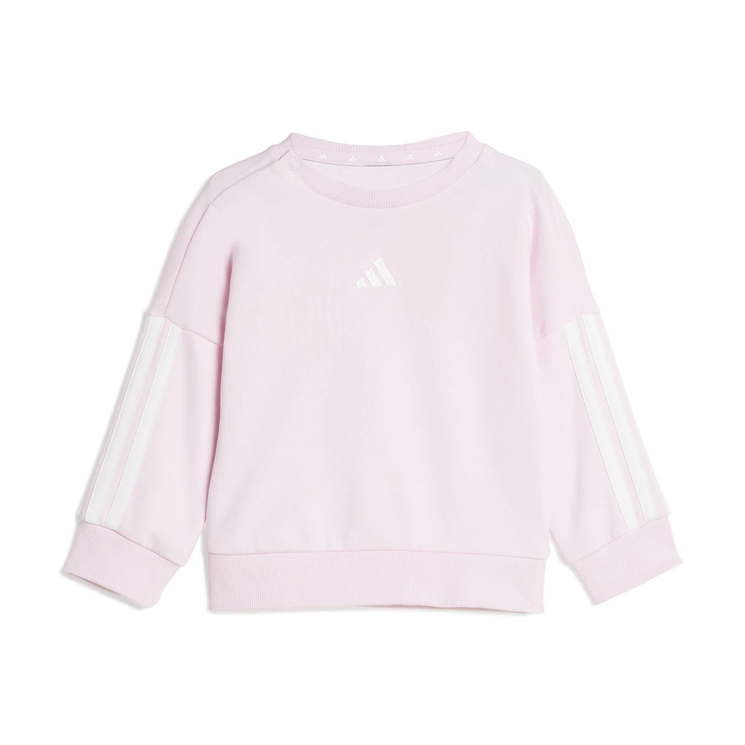 Pink/White - adidas - Infants BOS Jog French Terry Set - 2