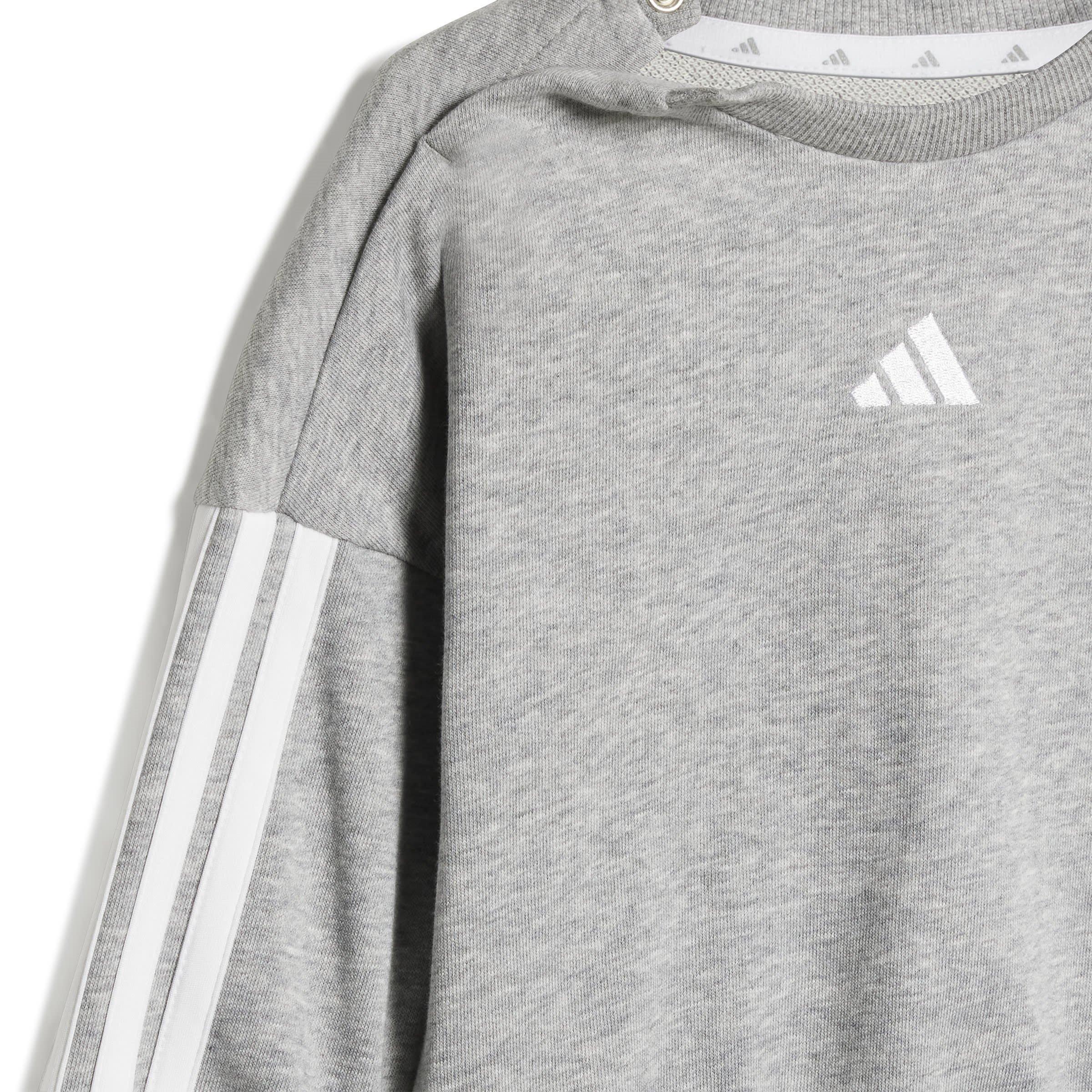 Grey/White - adidas - Infants BOS Jog French Terry Set - 5