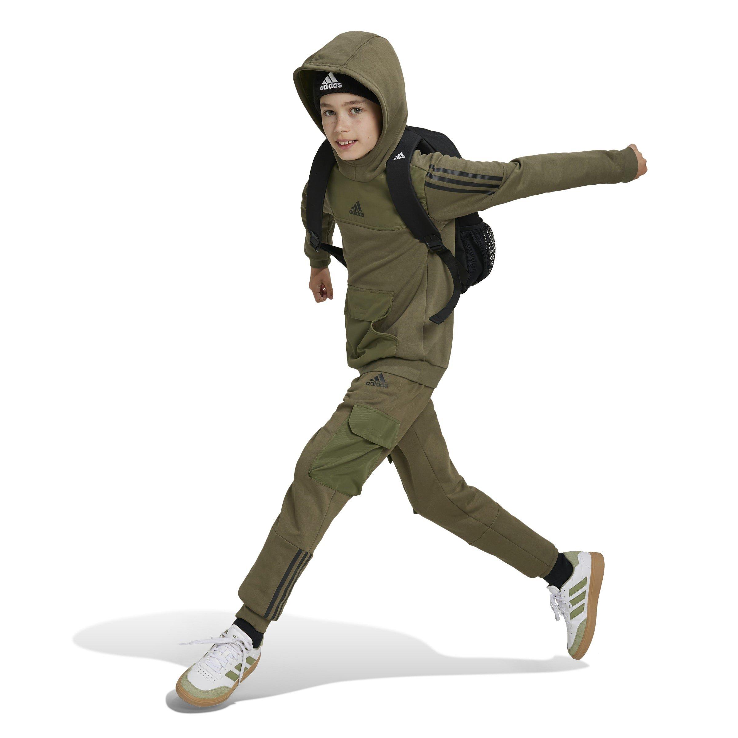 Khaki - adidas - Utility Hoodie Juniors - 4