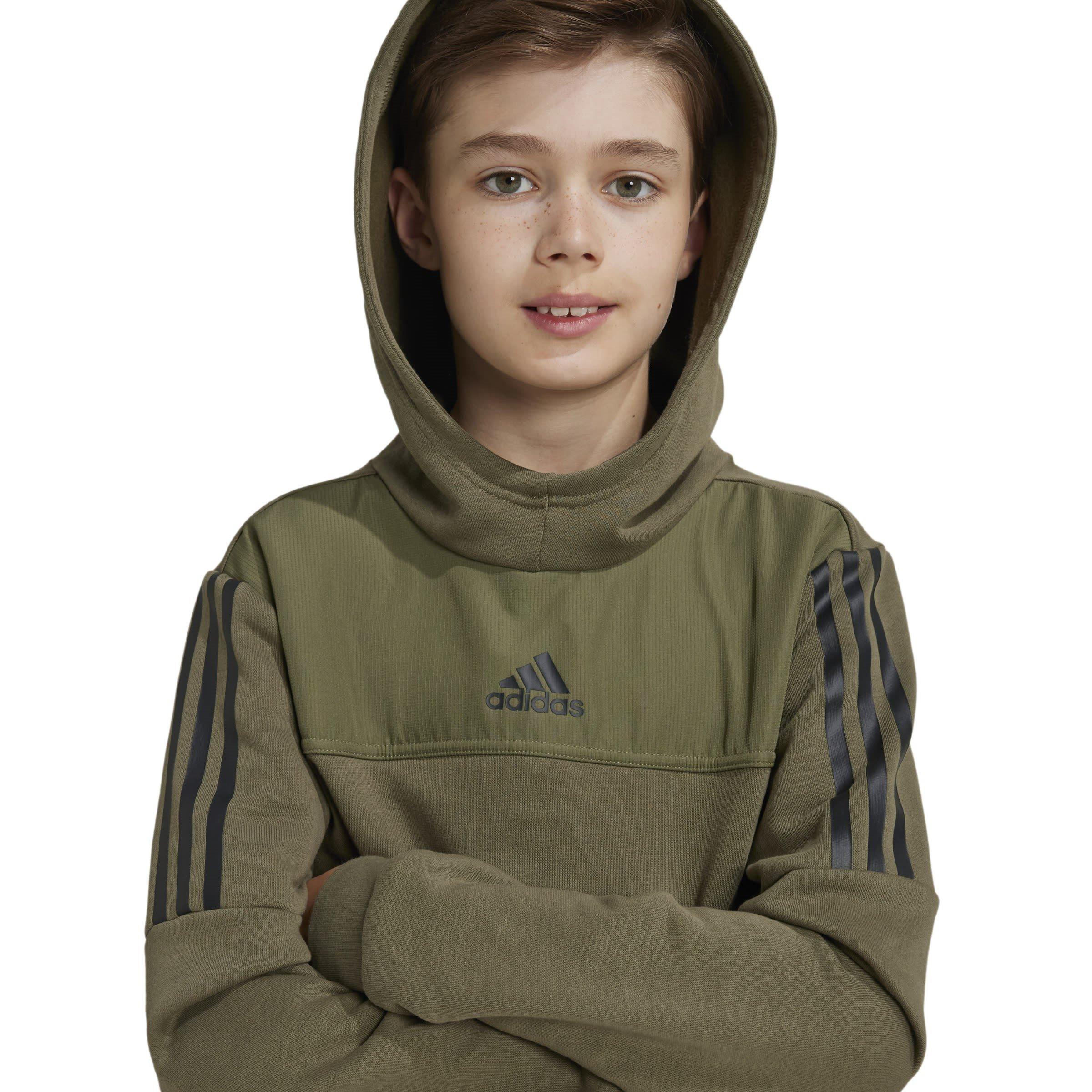 Khaki - adidas - Utility Hoodie Juniors - 6