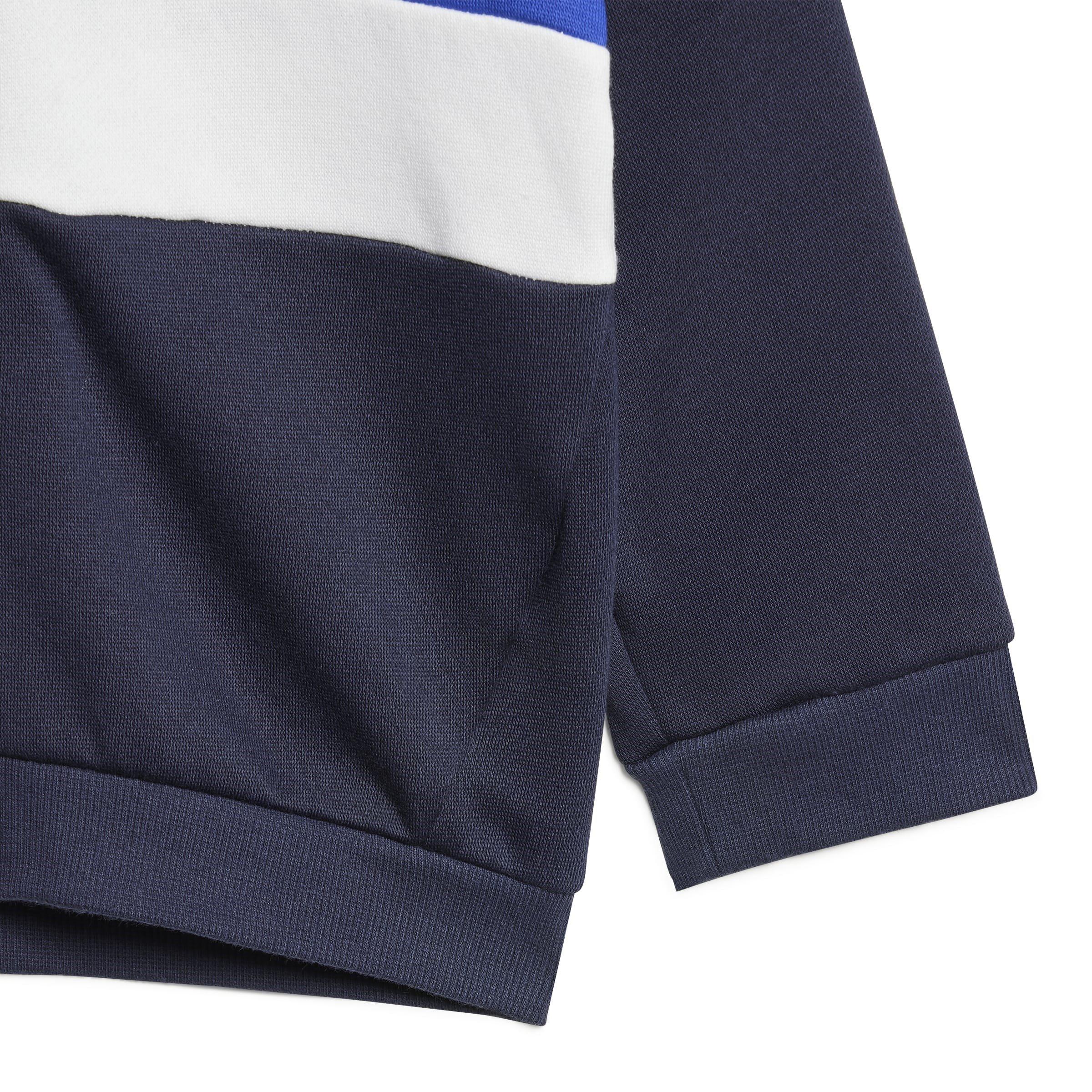 Blauw/Grijs - adidas - Tiberio 3-Stripes Colorblock Fleece Track Suit Infants - 6