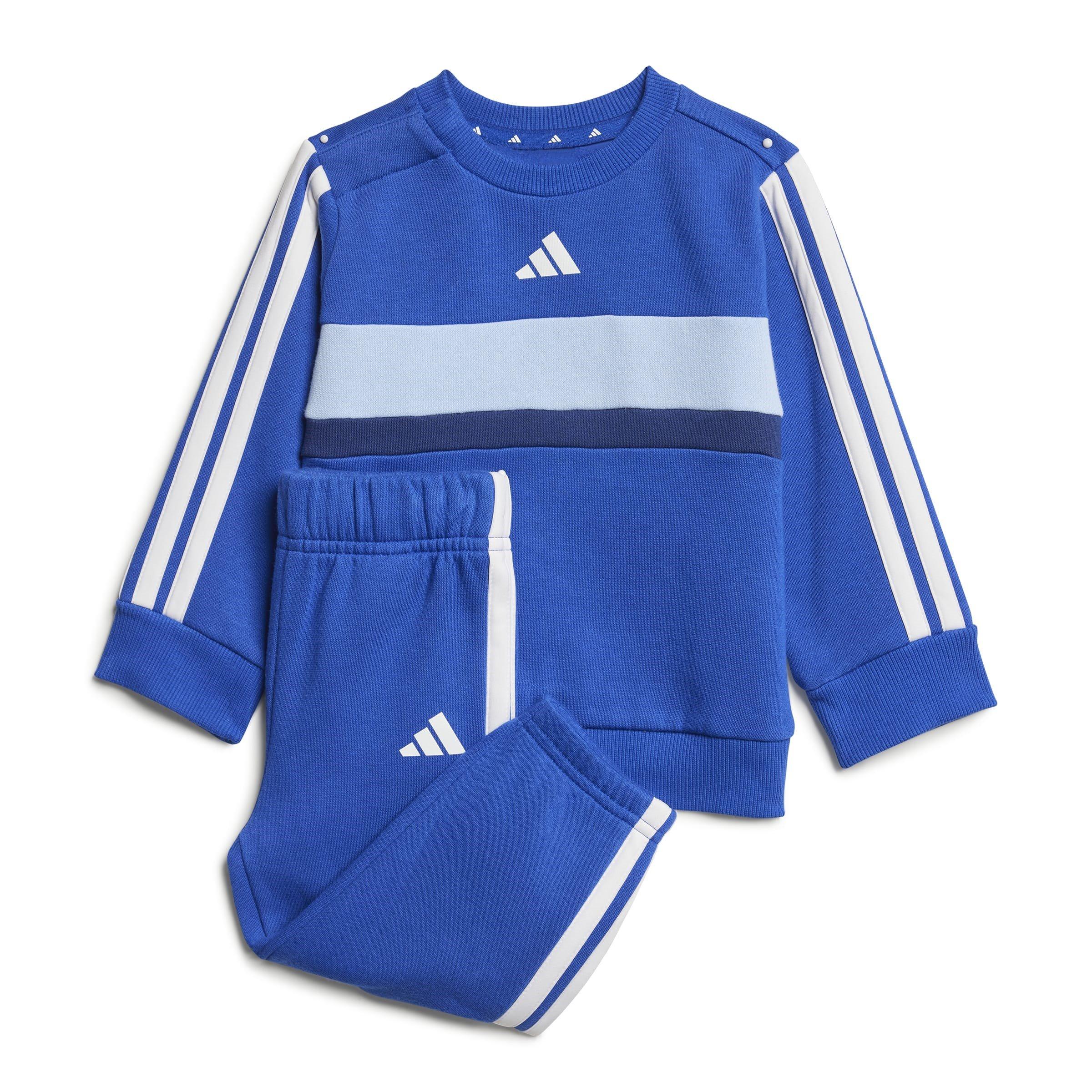 Adidas  Tiberio 3-Stripes Colorblock Fleece Track Suit Infants - Blue - 0-3 Months