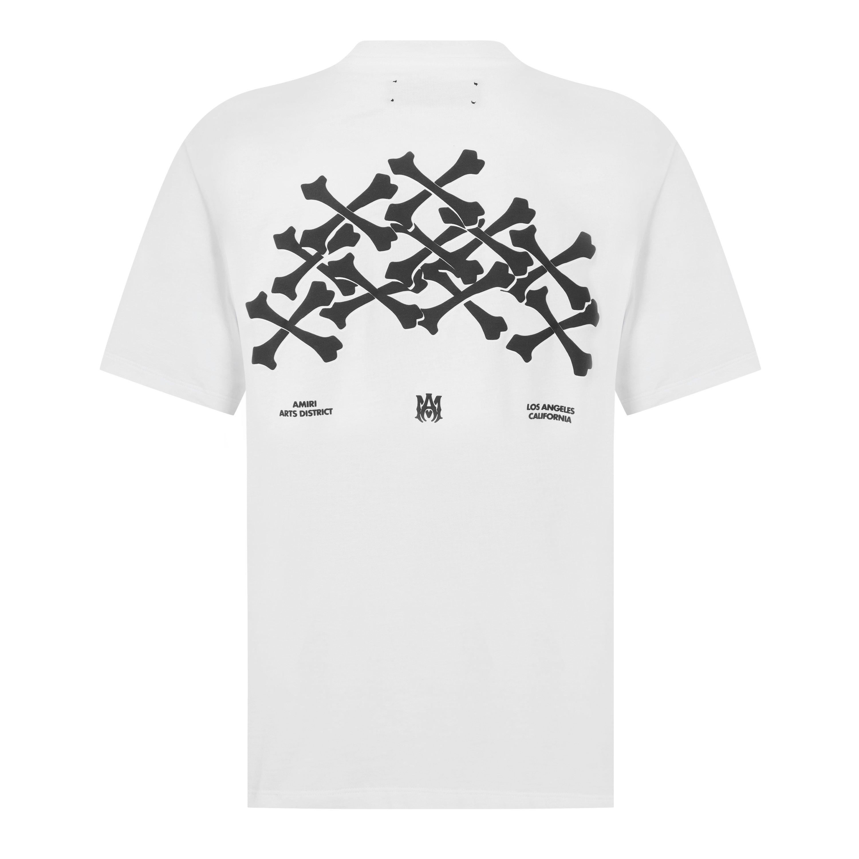 White - Amiri - Bones Stacked Tee - 2