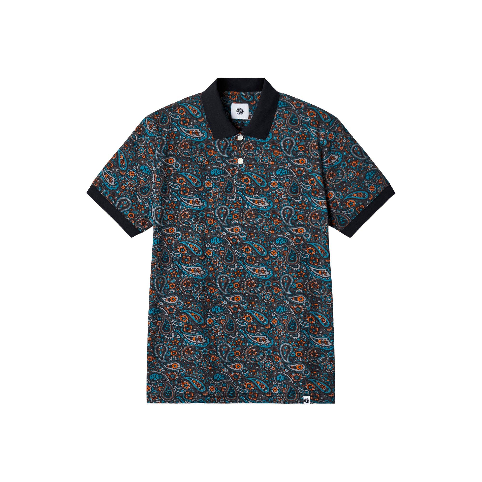 Pretty Green Men's Wonderwall Paisley Short-Sleeve Polo Shirt | USC