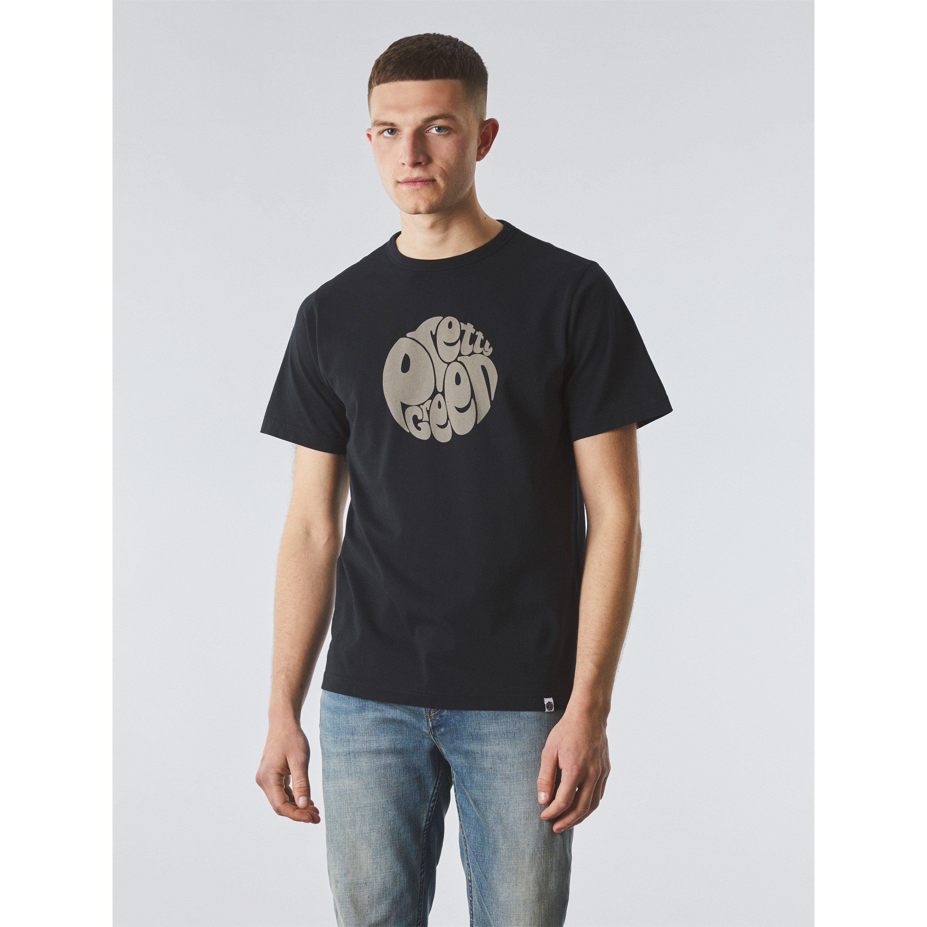 Schwarz - Pretty Green - Men's Gillespie Logo Regular Fit T-Shirt - 3