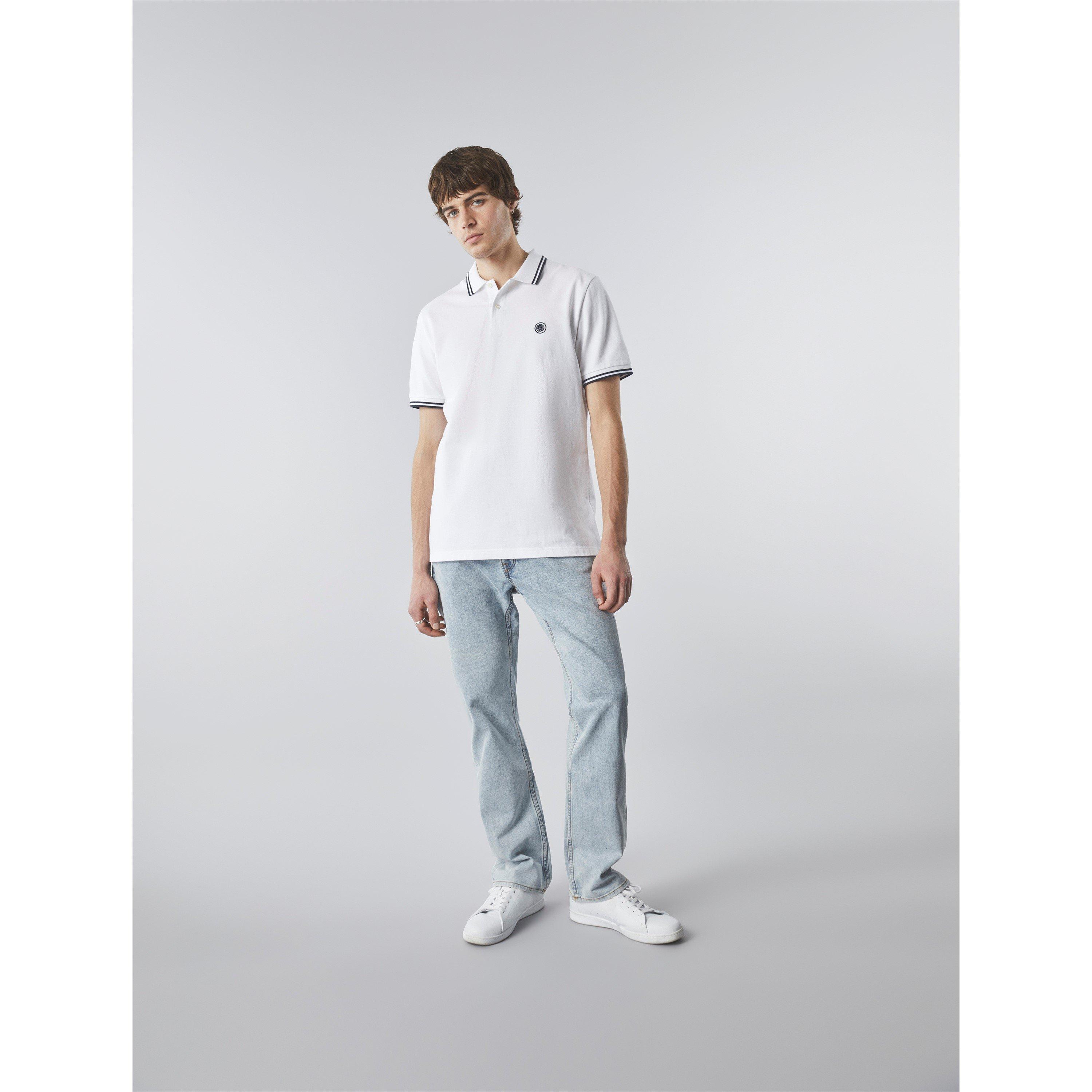 Weiß - Pretty Green - Men's Barton Short-Sleeve Polo Shirt - 2