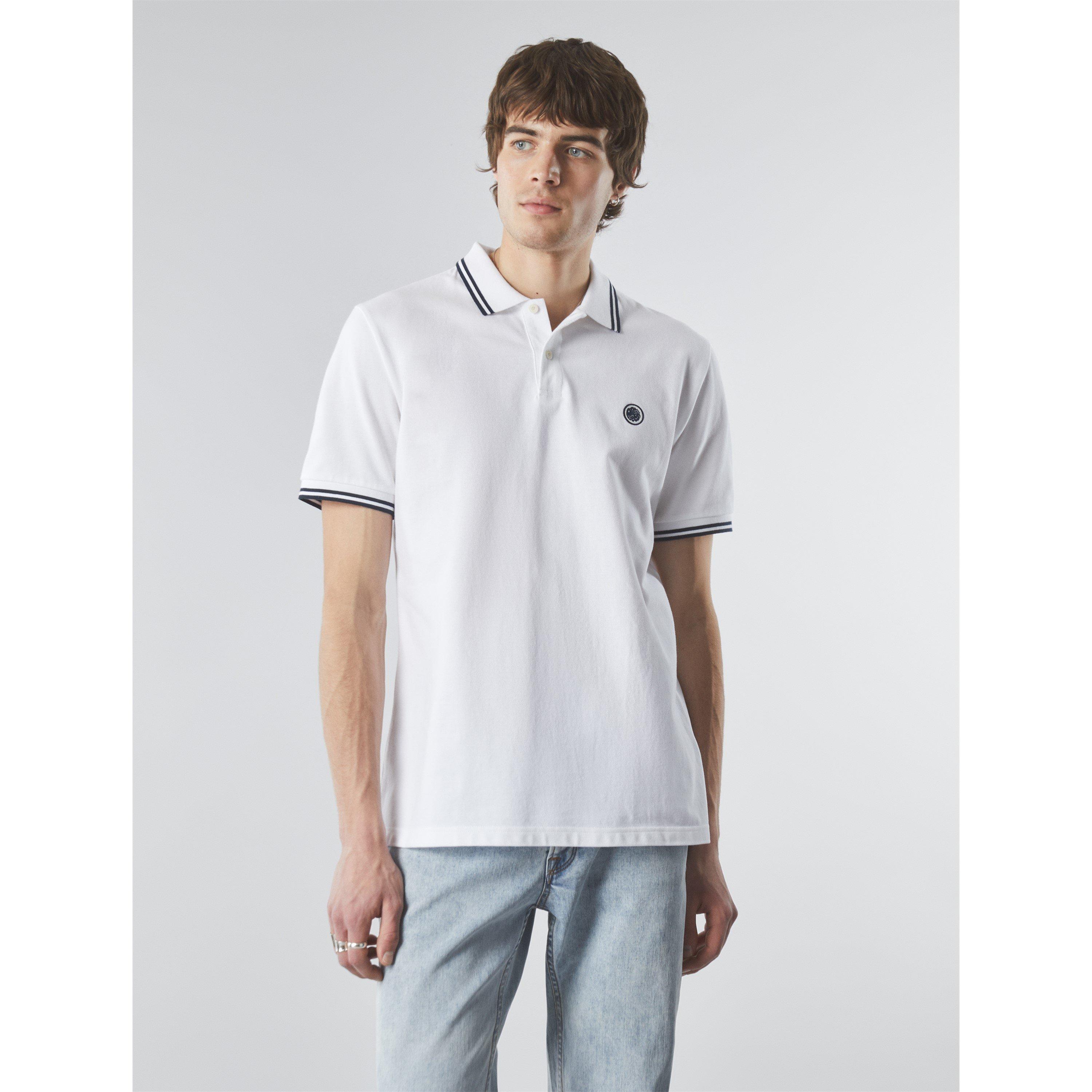 Weiß - Pretty Green - Men's Barton Short-Sleeve Polo Shirt - 3