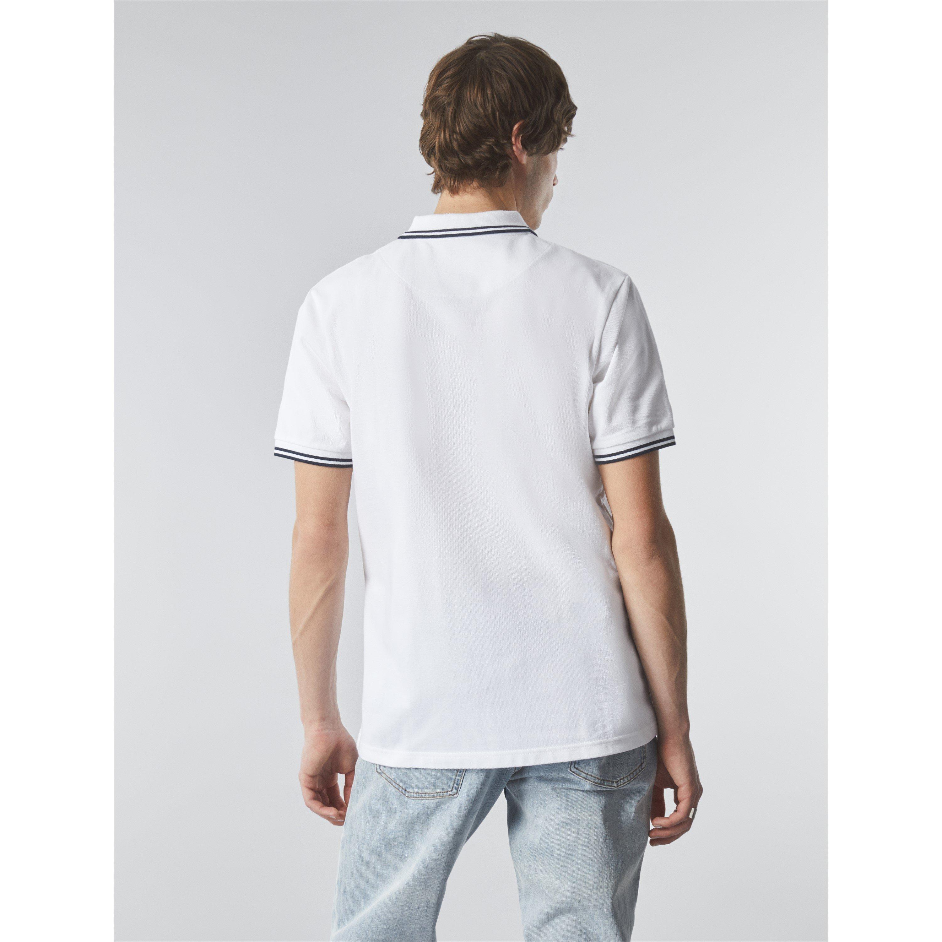 Weiß - Pretty Green - Men's Barton Short-Sleeve Polo Shirt - 4