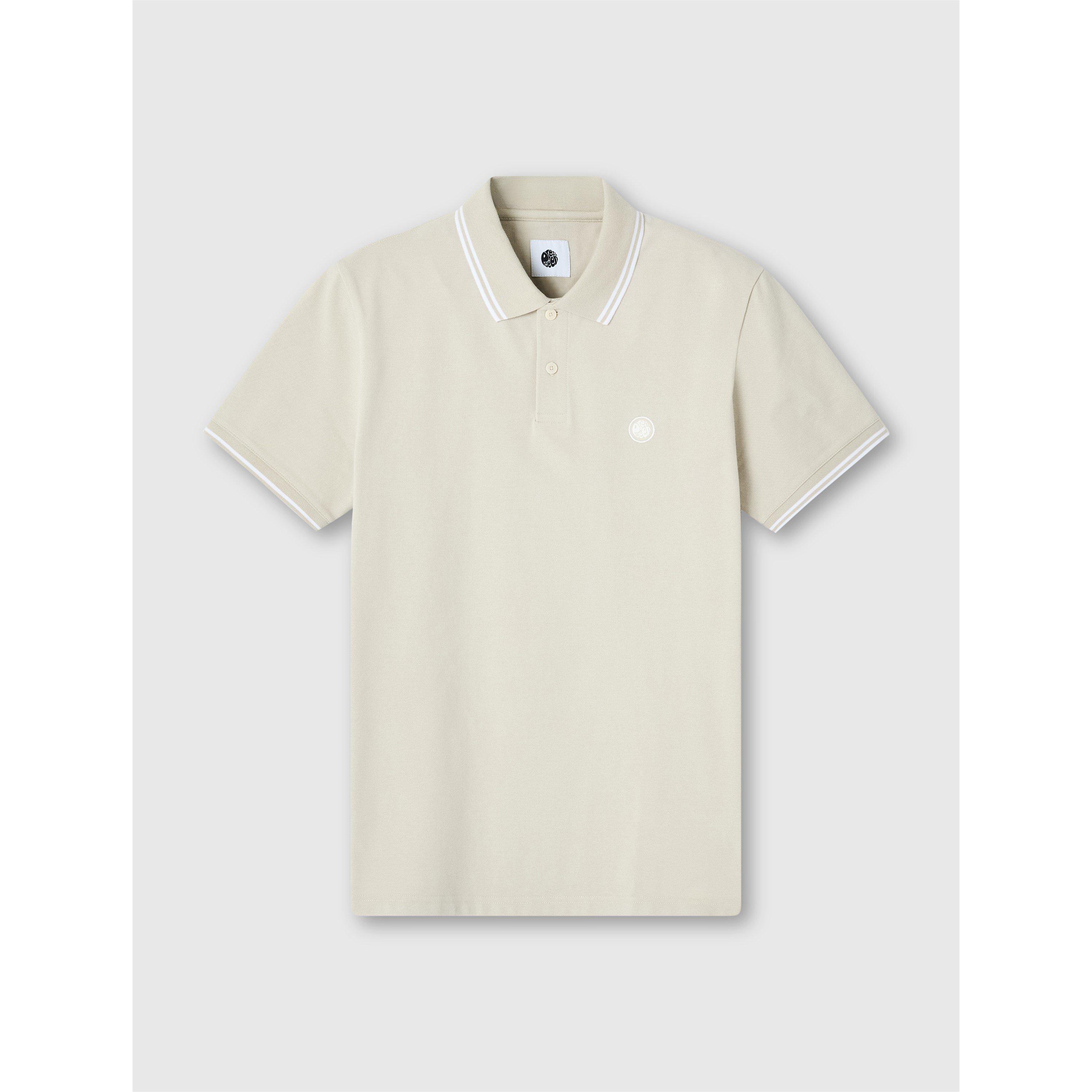 Pretty Green Men's Barton Short-Sleeve Polo Shirt - Greystone - X Large