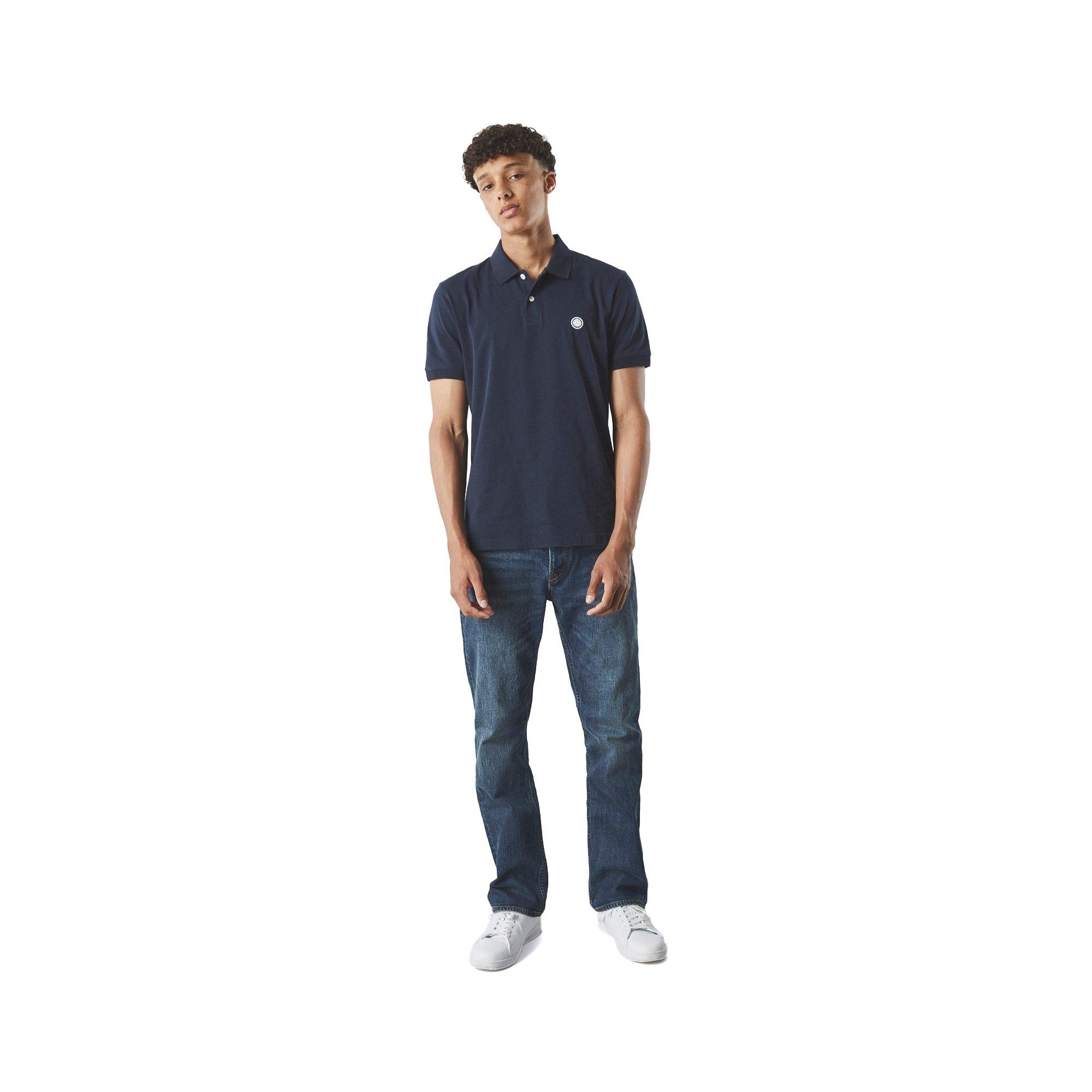 Azul Marinho - Pretty Green - Men's Jerry Short-Sleeve Polo Shirt - 6