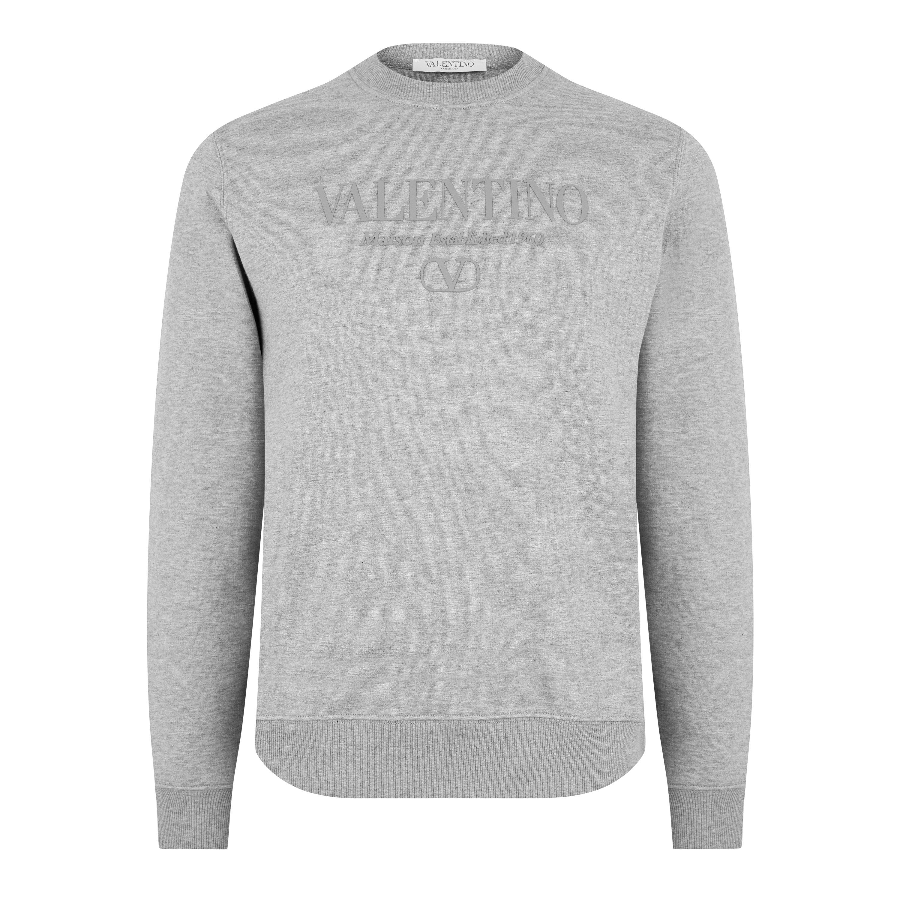 VALENTINO ロコフリントクルネックスウェットシャツ 【関税込】 Valentino Crew Neck Valentino Garavani VLogo Crew-neck