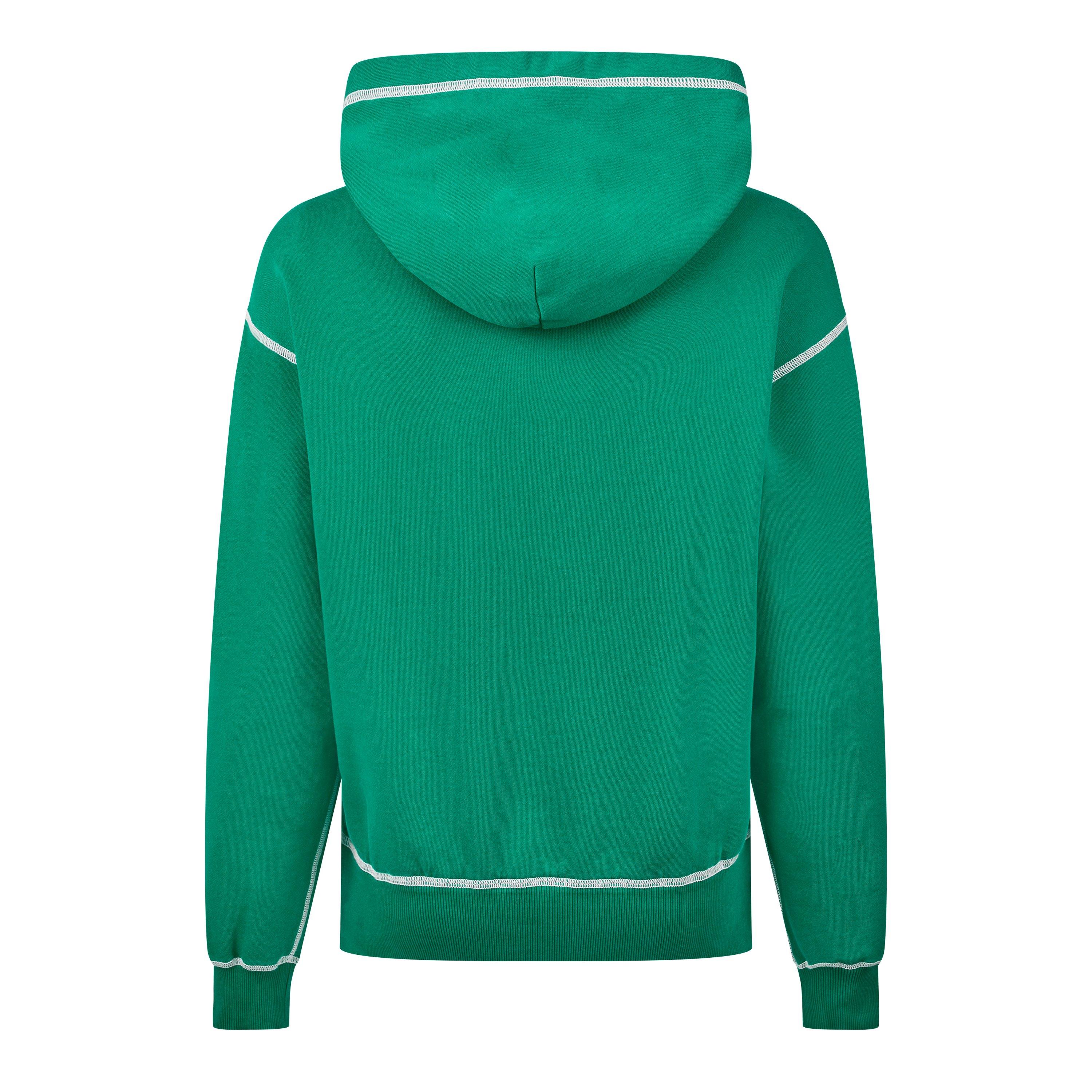 Dark Green - Dolce and Gabbana - Contrast Stitch Hoodie - 6