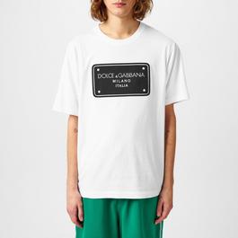 Dolce and Gabbana Branded Tag Cotton T Shirt