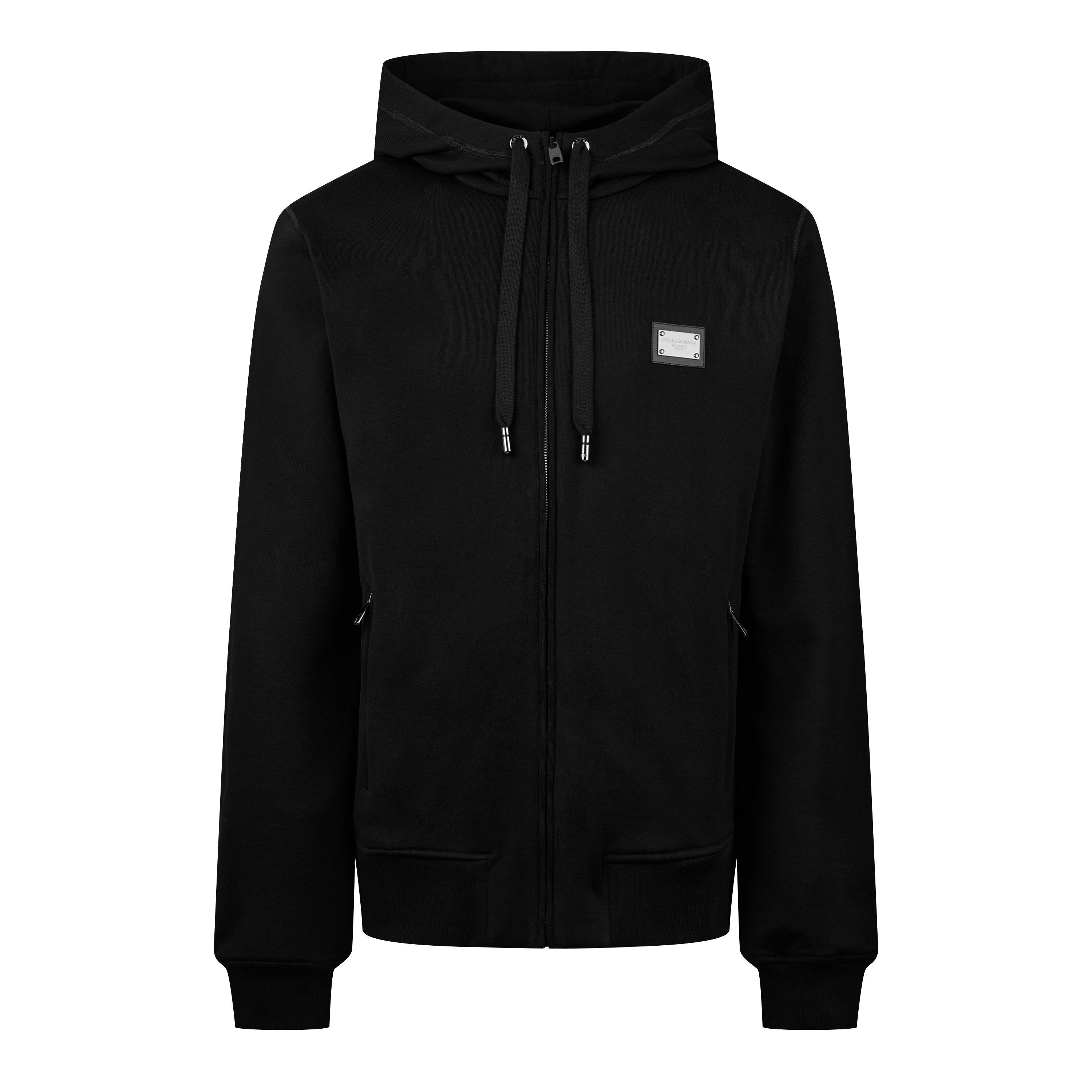 Dolce and Gabbana | Jersey Zip-Up Hoodie | Zip Hoodies | Cruise