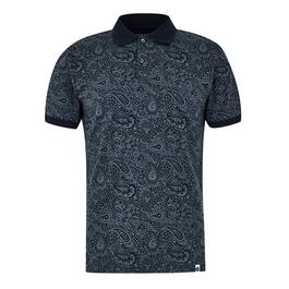 Pretty Green Wonderwall Paisley Polo Shirt