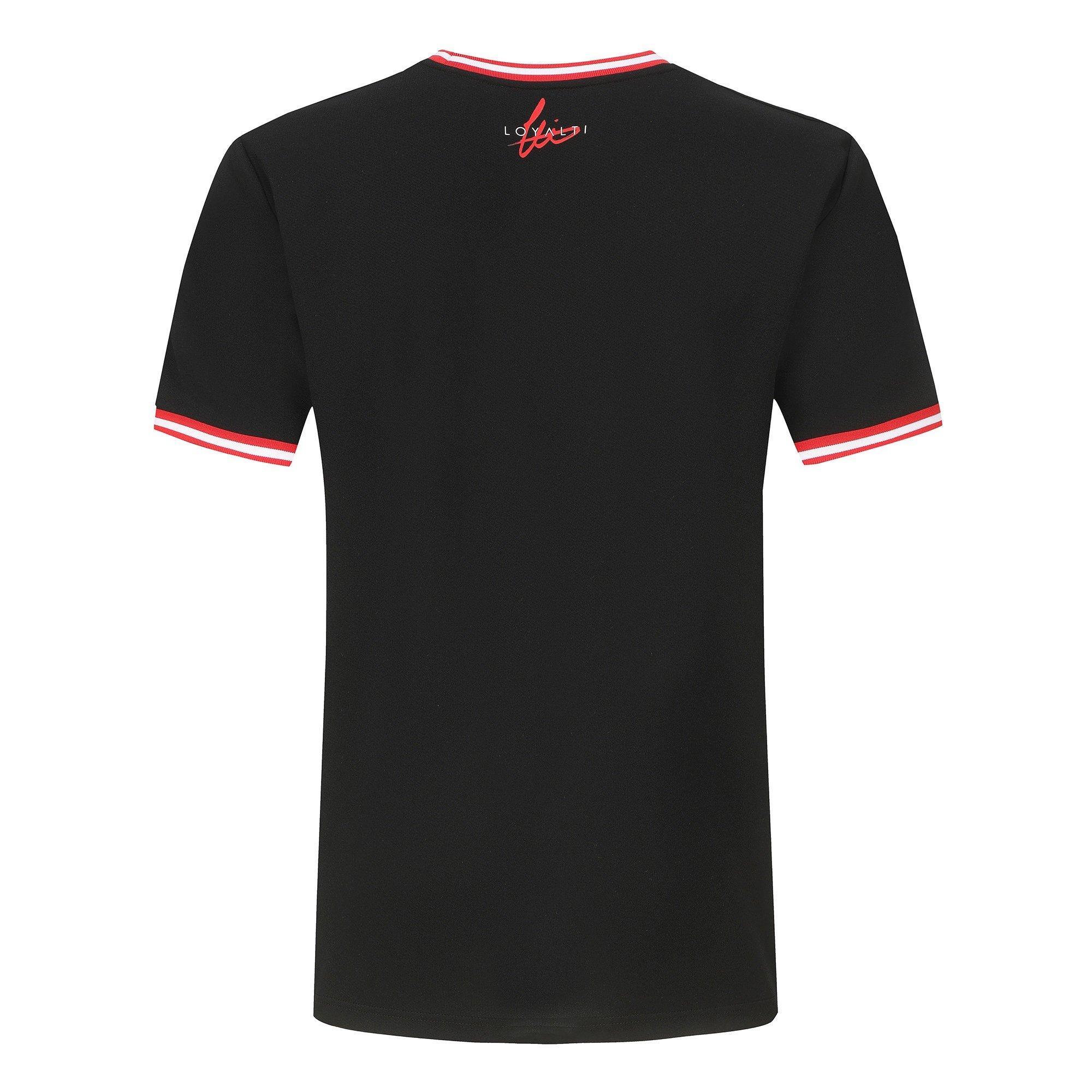 Sort/Rød - Loyalti - Basketball T-Shirt Mens - 3