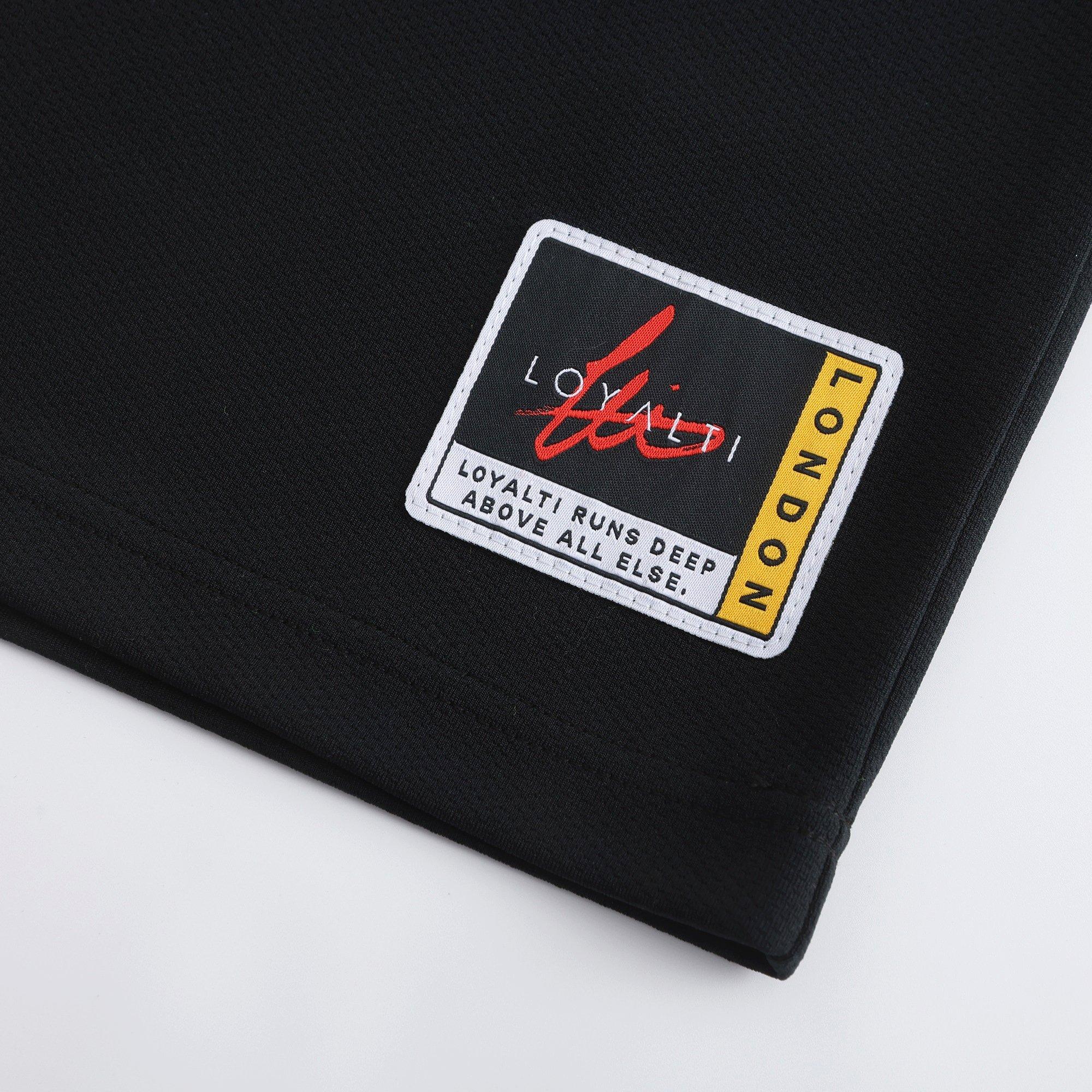 Sort/Rød - Loyalti - Basketball T-Shirt Mens - 6