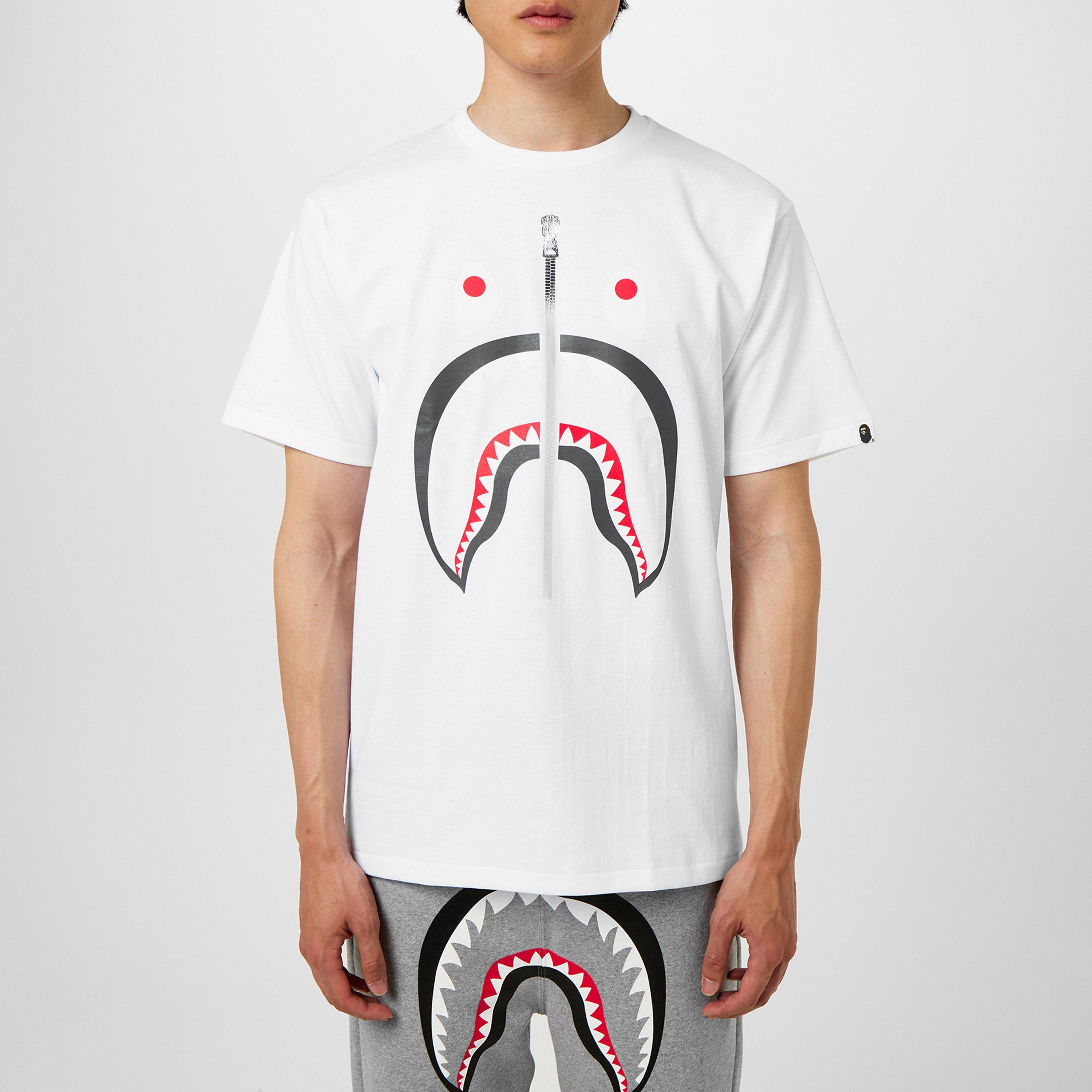 Bape Bape Shark Tee Sn42 Regular Fit T Shirts Cruise Fashion