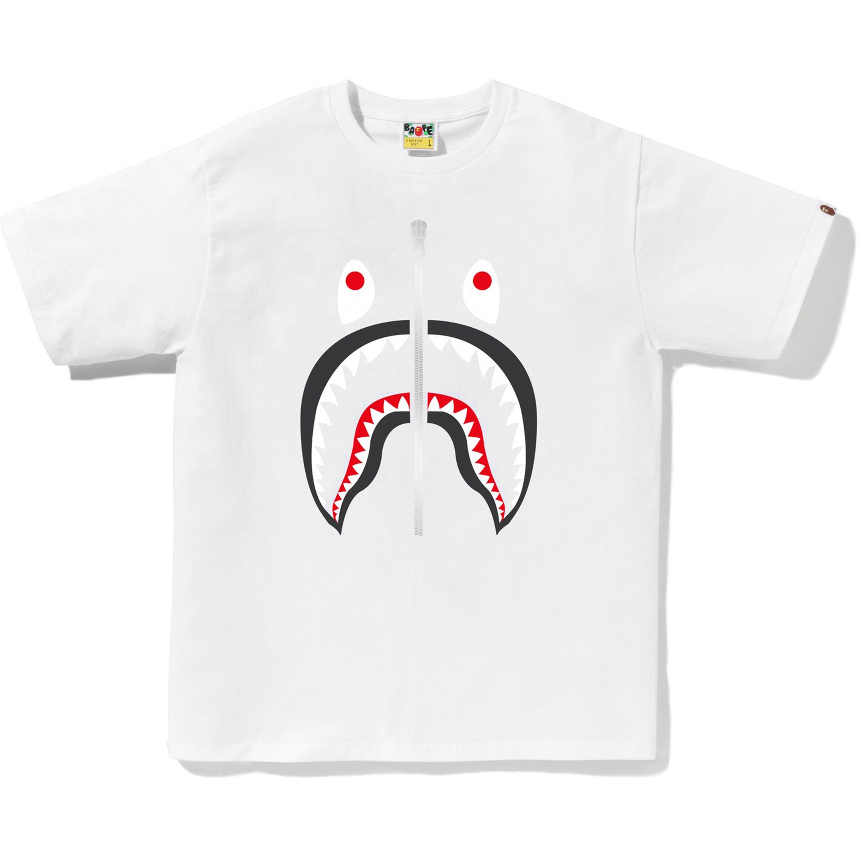 White - A Bathing Ape - Shark Tee - 5