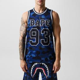 A Bathing Ape Camo Basketball Tank Top