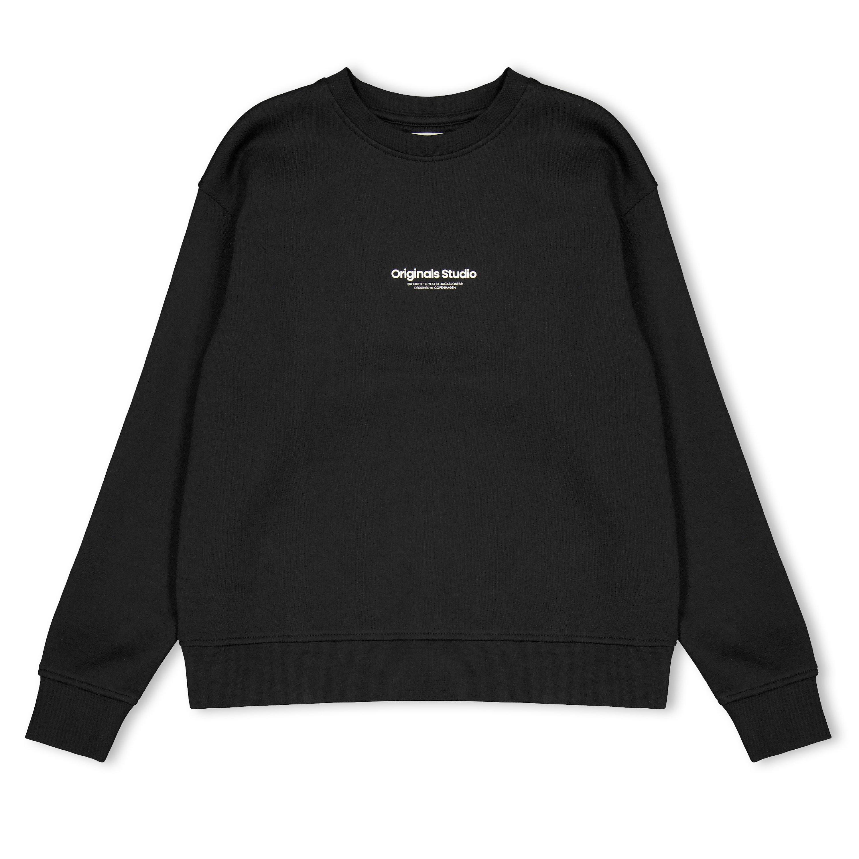 Crna - Jack and Jones - Kids' Vesterbro Crewneck Sweatshirt - 1