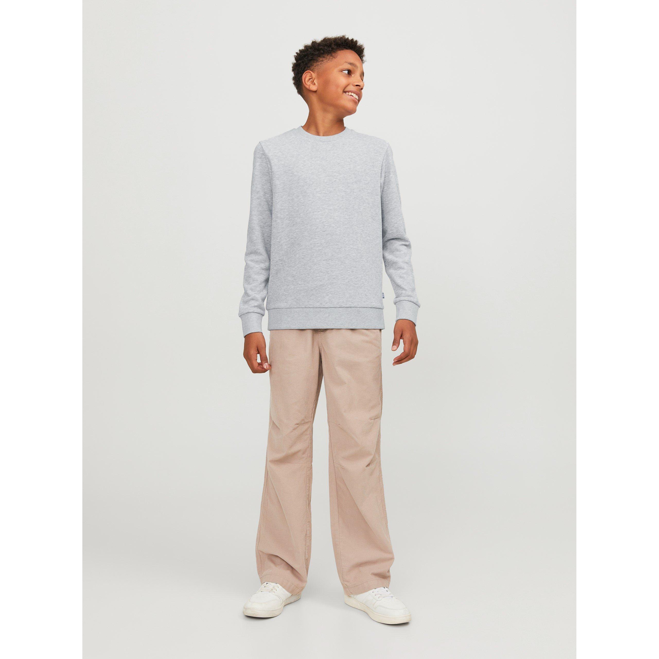 Lt Grey Melange - Jack and Jones - Kids' Bradley Crew Sweatshirt - 2