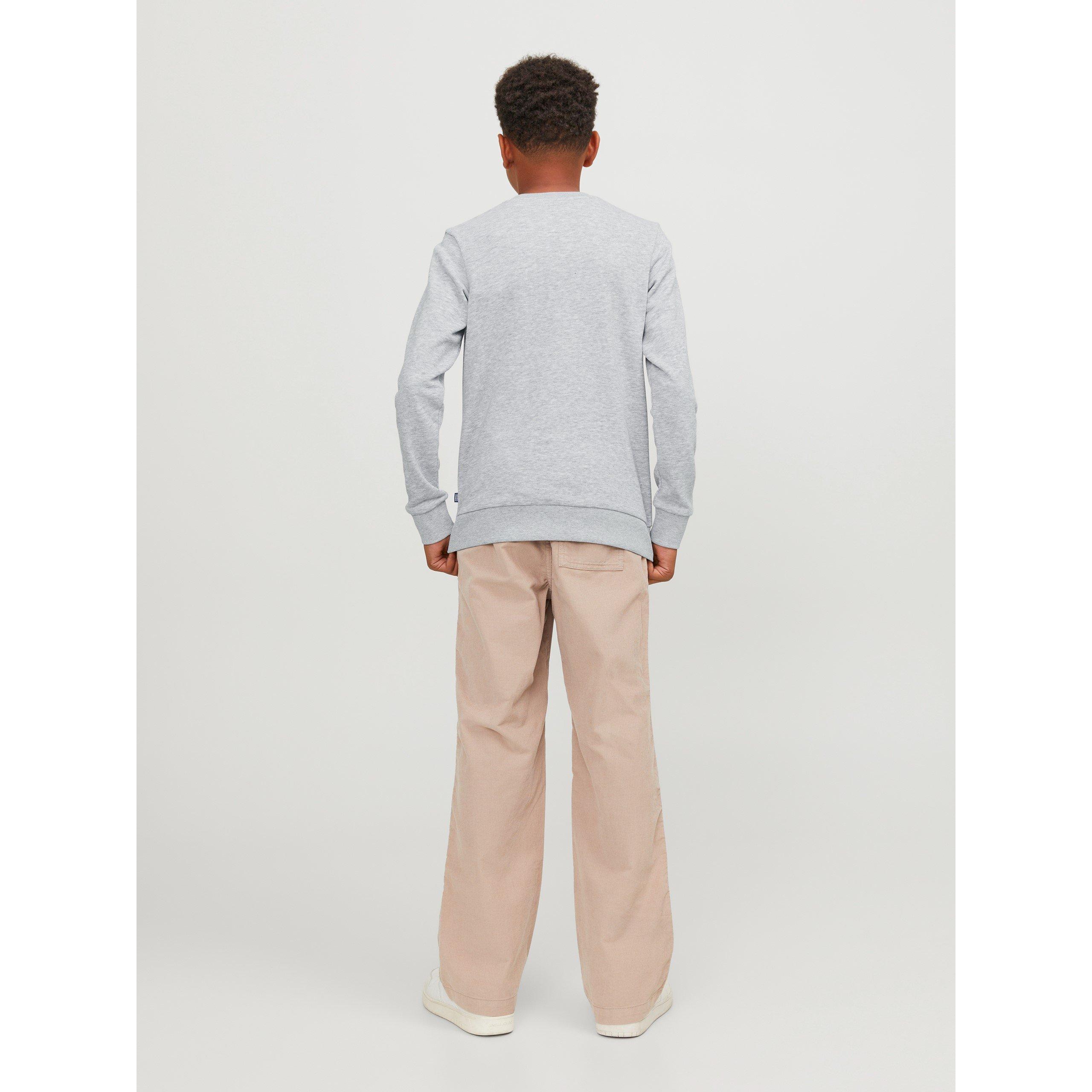 Lt Grey Melange - Jack and Jones - Kids' Bradley Crew Sweatshirt - 3