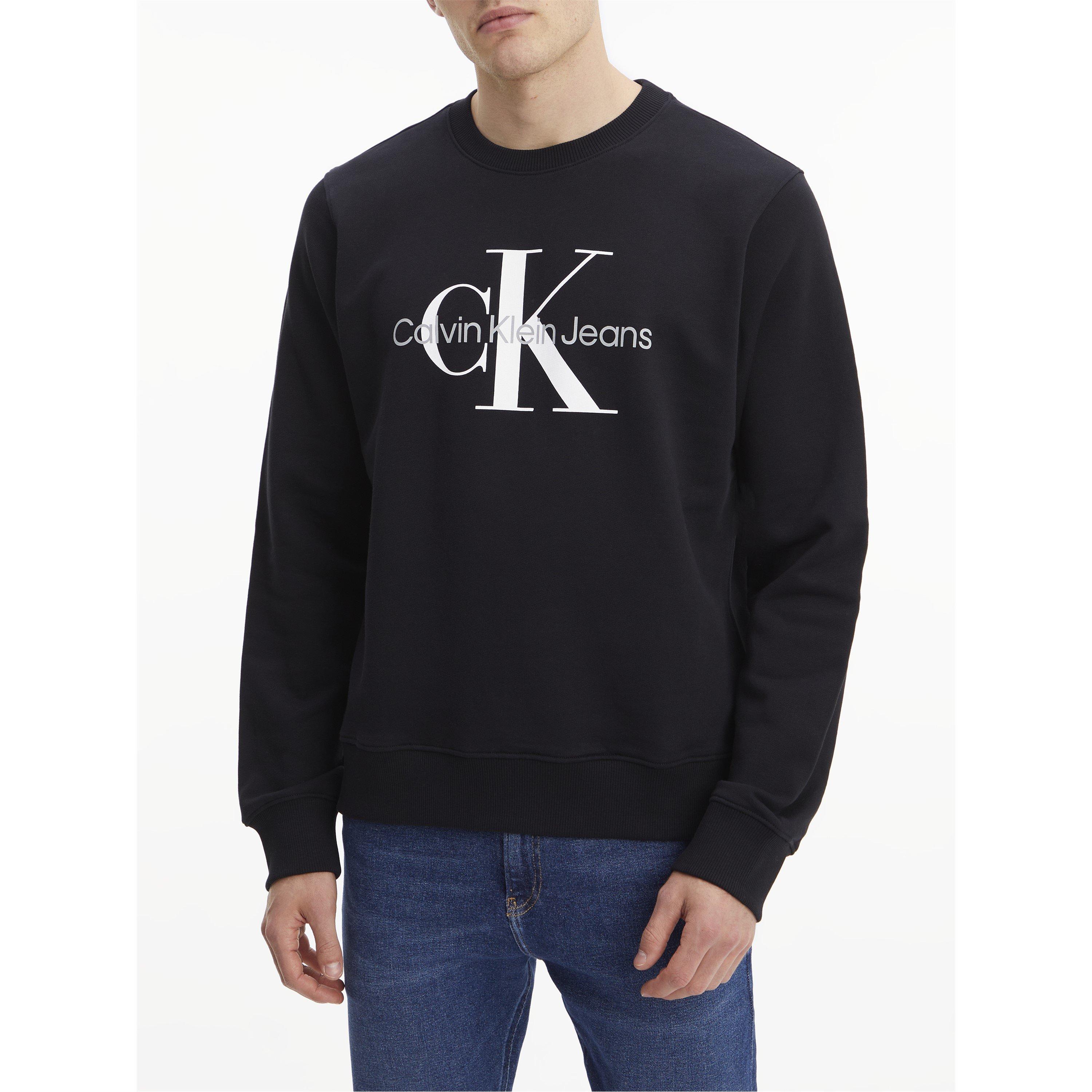 Negro - Calvin Klein Jeans - Classic Logo Crew Sweatshirt - 3