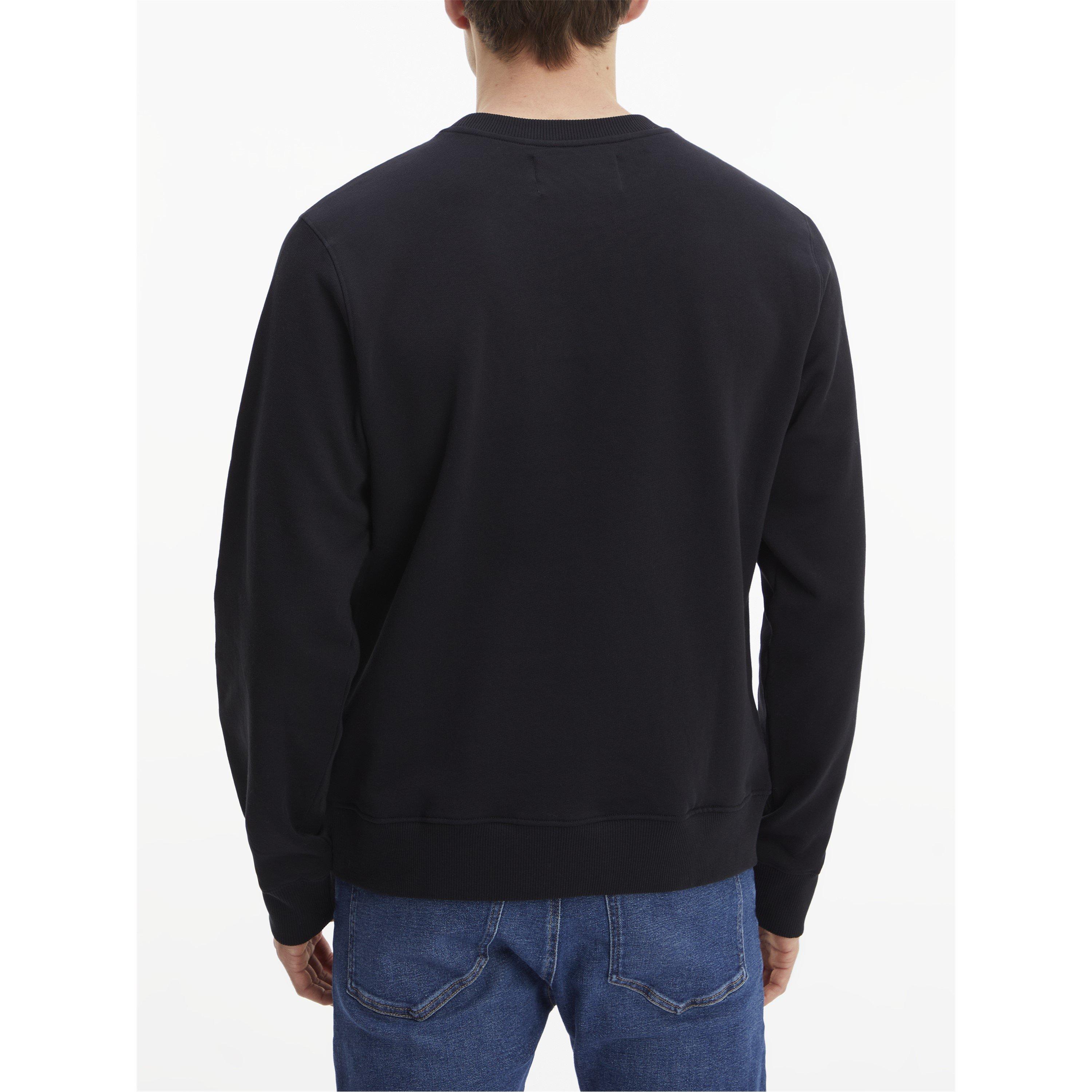 Negro - Calvin Klein Jeans - Classic Logo Crew Sweatshirt - 4