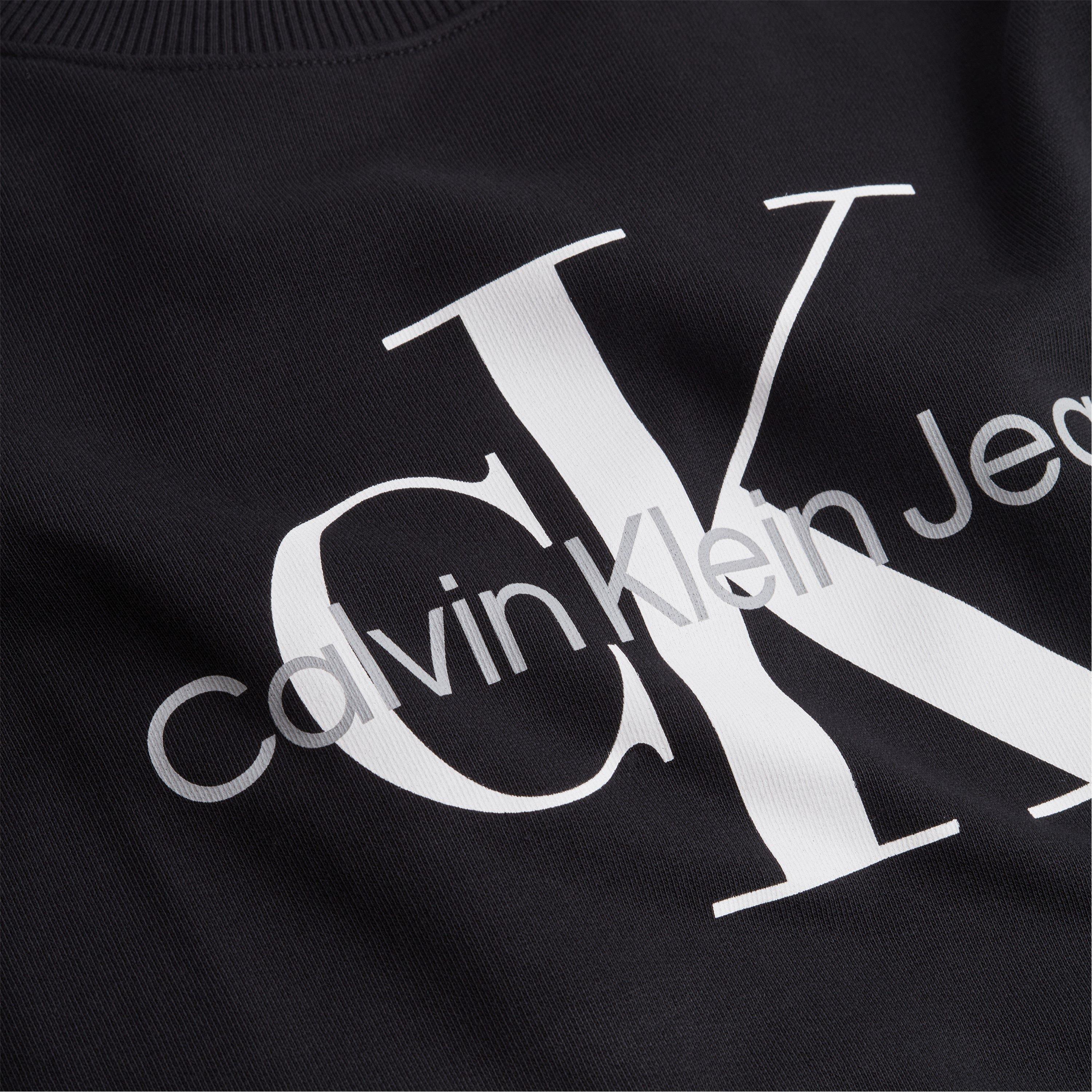 Negro - Calvin Klein Jeans - Classic Logo Crew Sweatshirt - 5