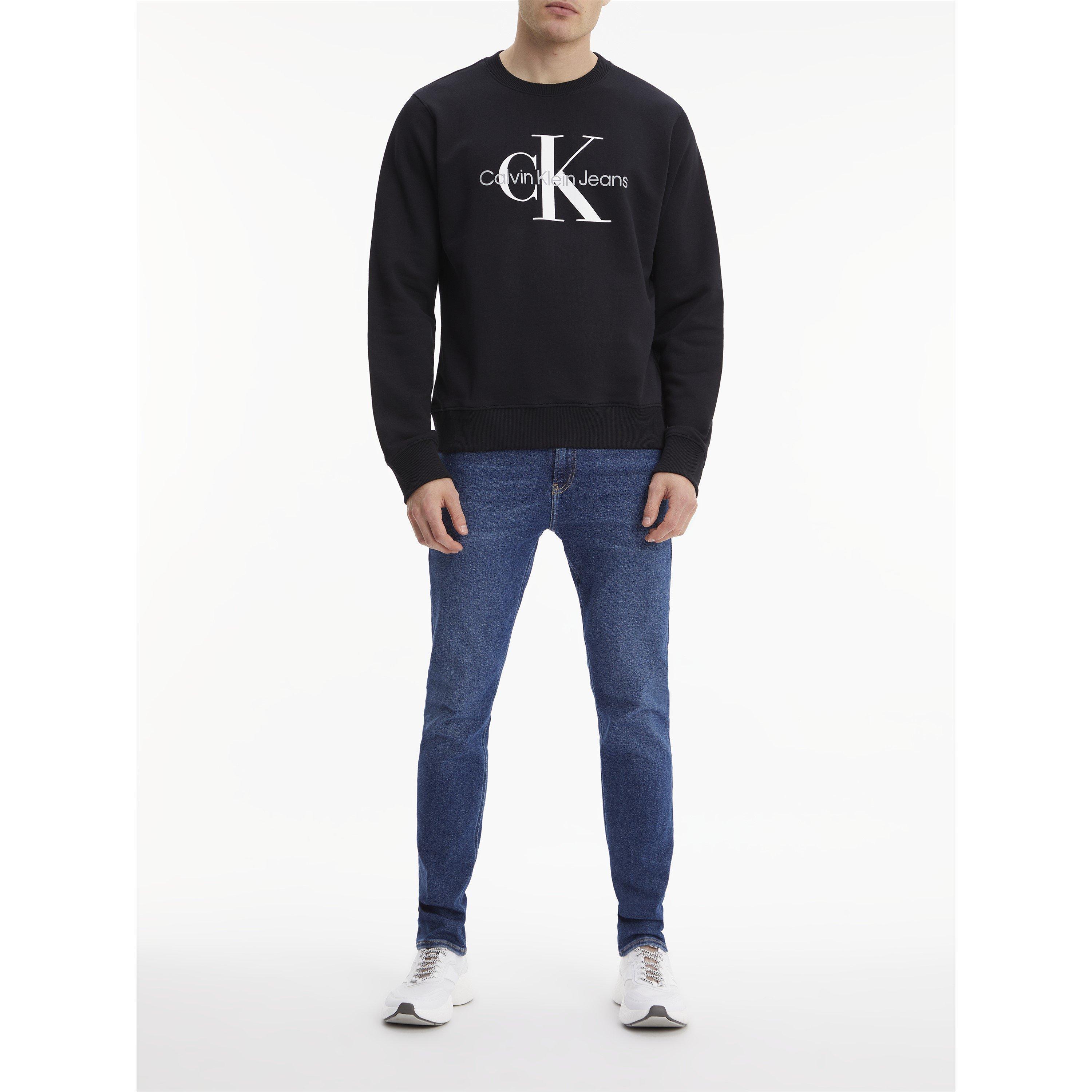 Negro - Calvin Klein Jeans - Classic Logo Crew Sweatshirt - 6