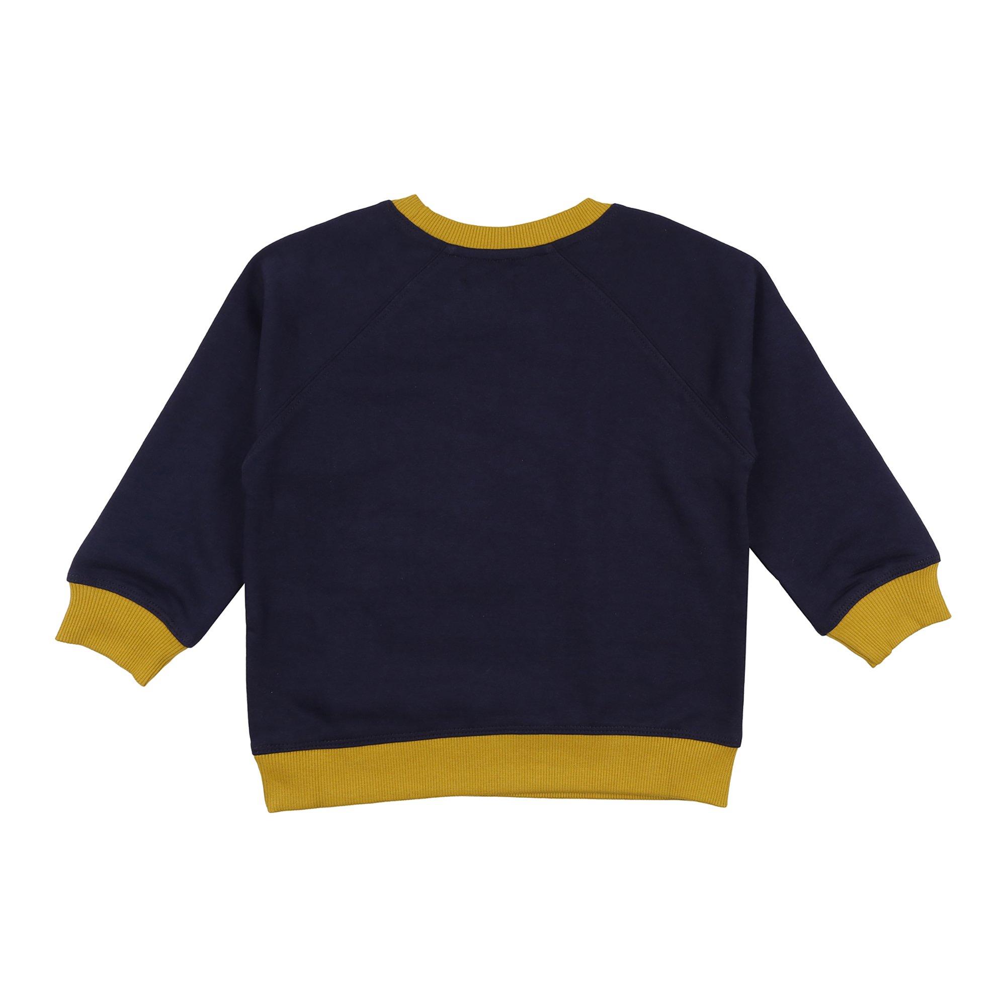 Navy - Lilly and Sid - Dino Crew Sweatshirt - 2