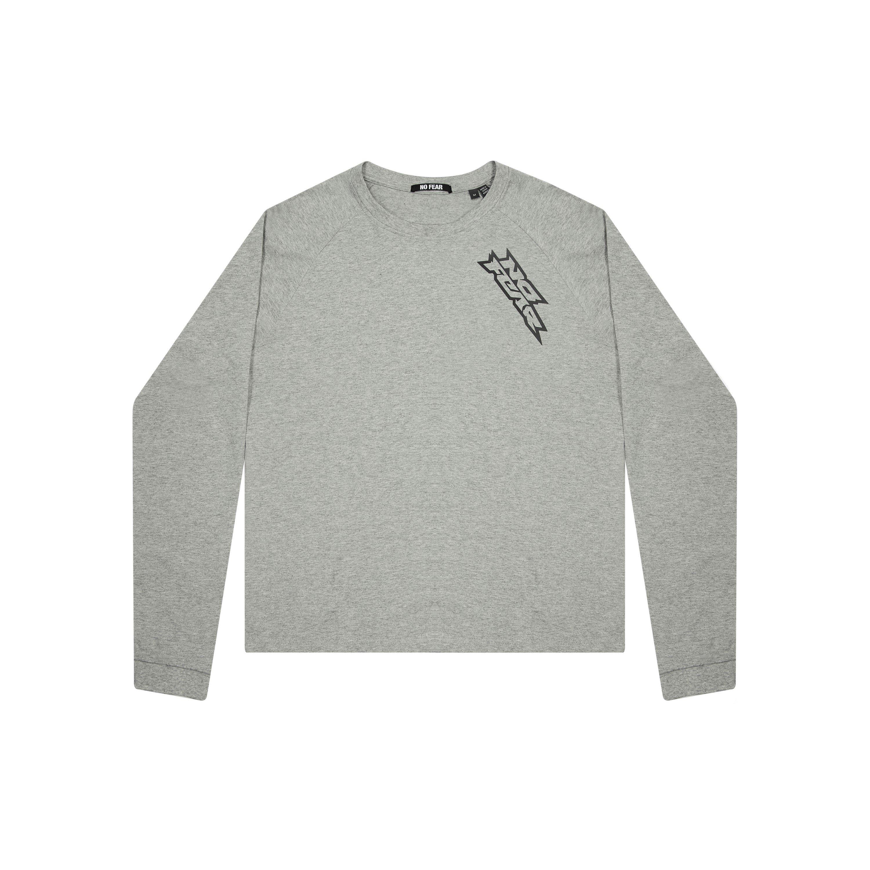 No Fear Men's Long Sleeve T-Shirt - Grey - L