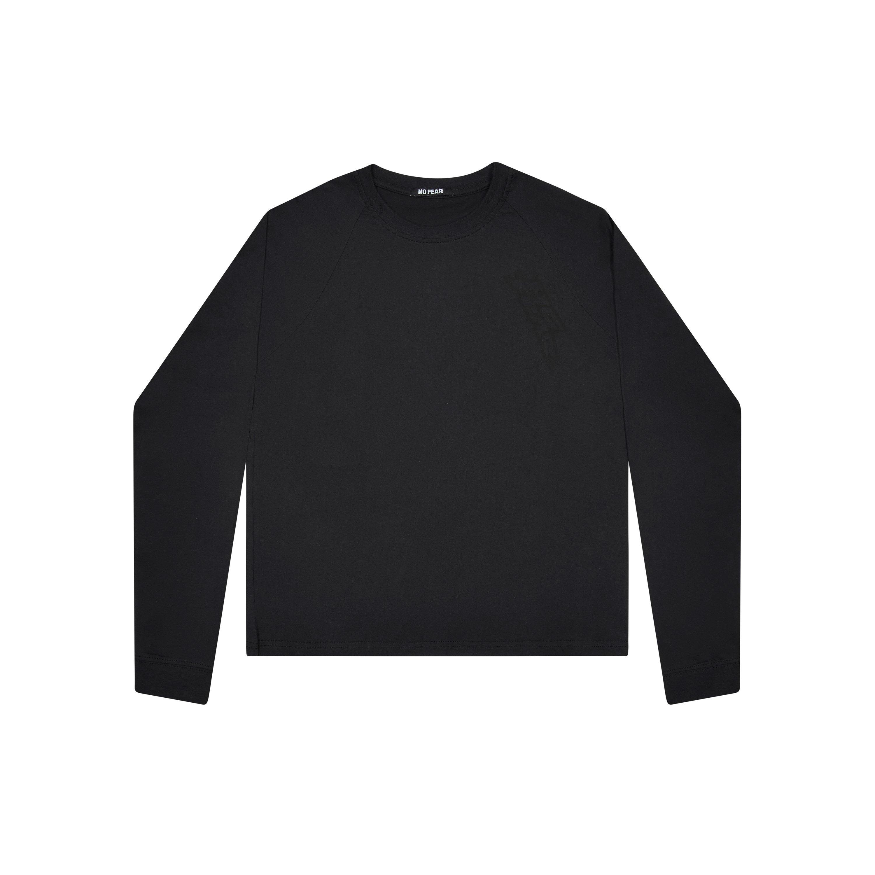 Black - No Fear - Mens Long Sleeve T-Shirt - 1