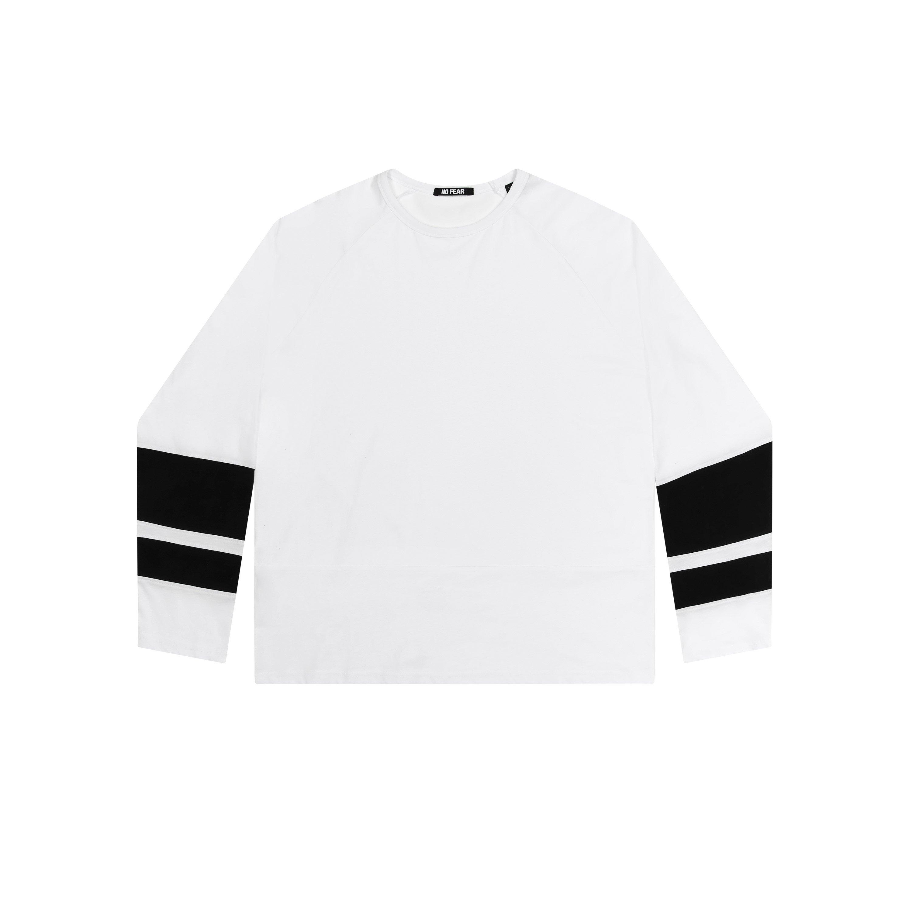 No Fear Men's Long Sleeve T-Shirt - White/Black - L